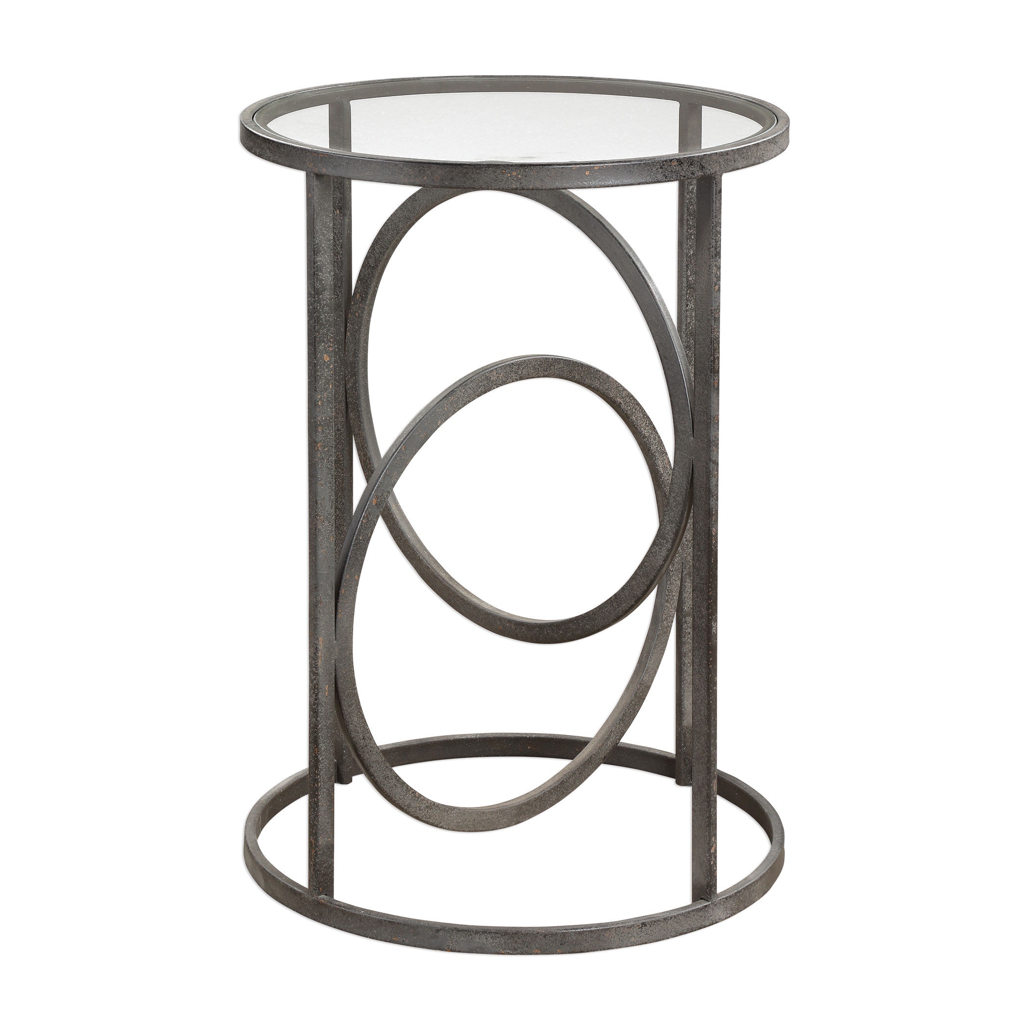 black iron accent table