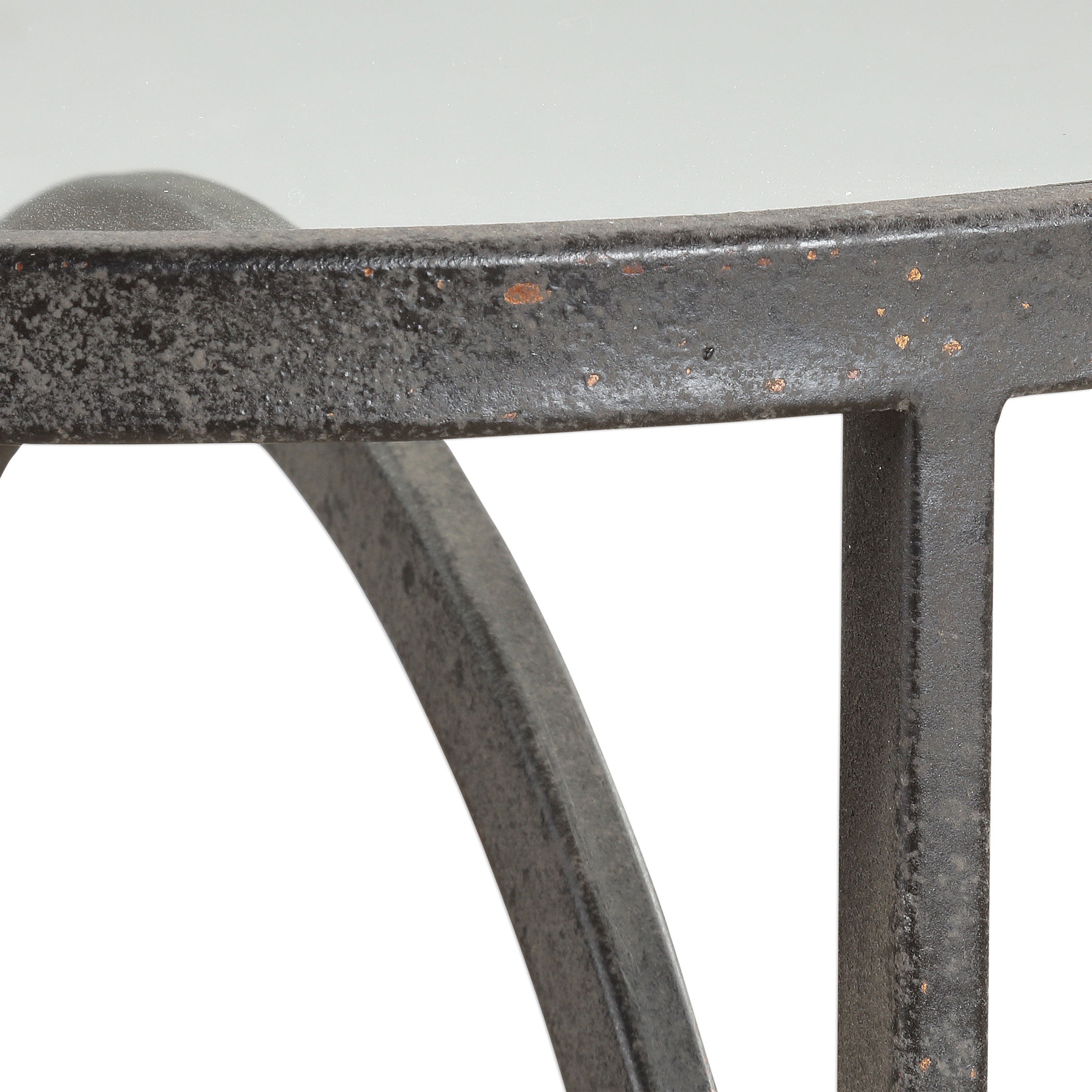 black iron accent table