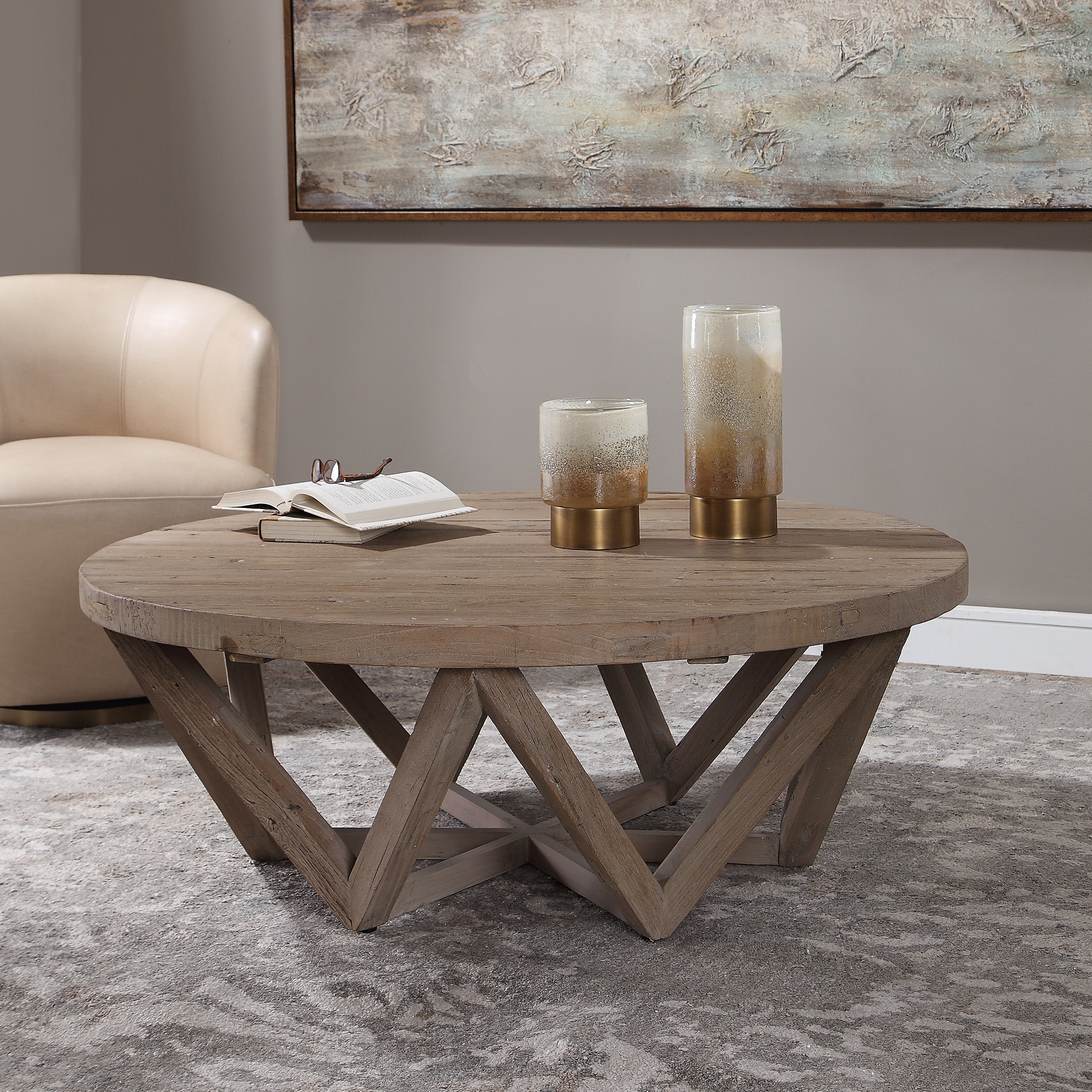 Uttermost Living Room Kendry Reclaimed Wood Coffee Table 24928