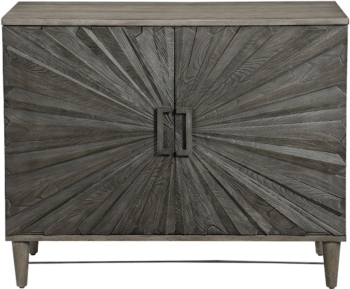 Uttermost Shield Gray Oak 2 Door Cabinet 25085 25085