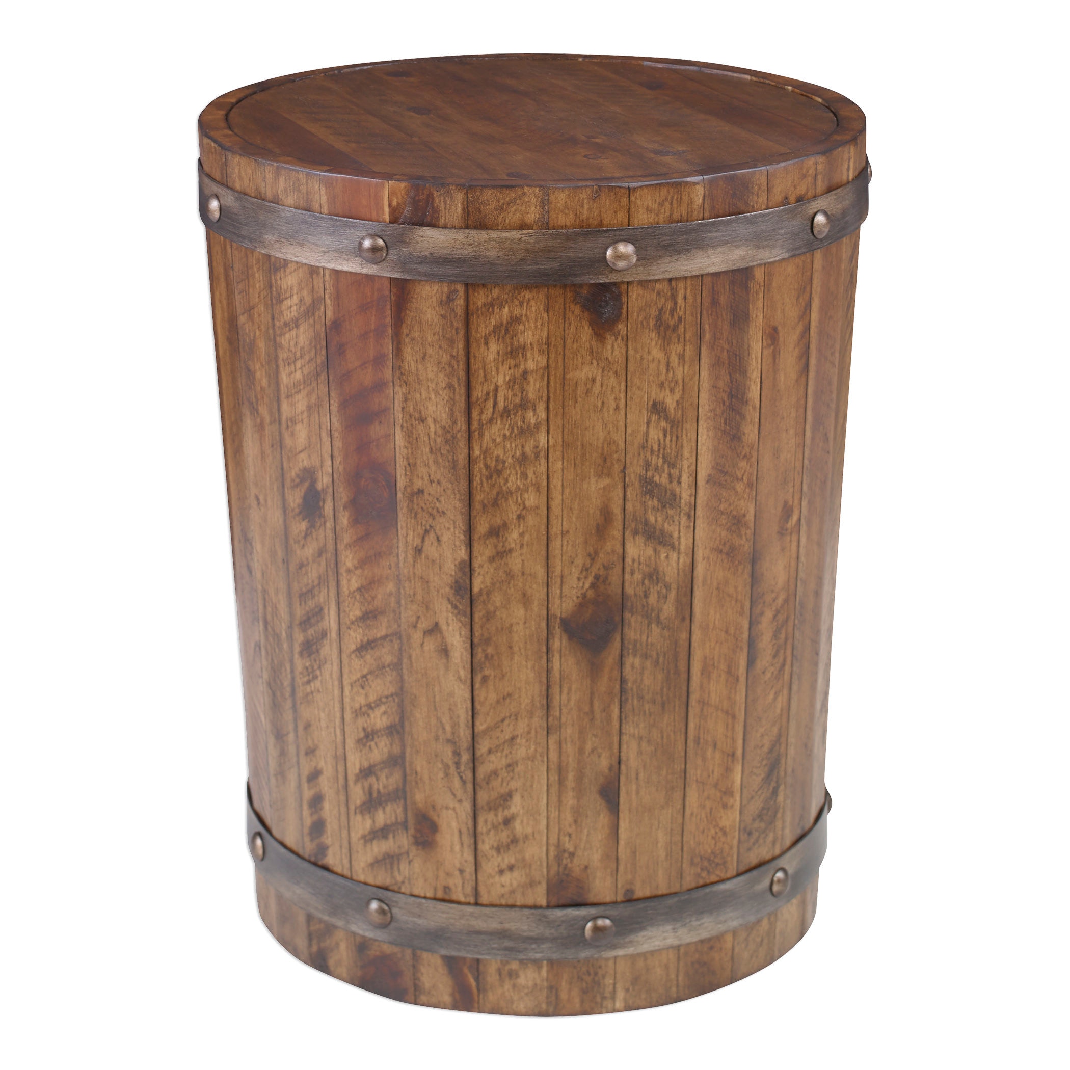 barrel side table