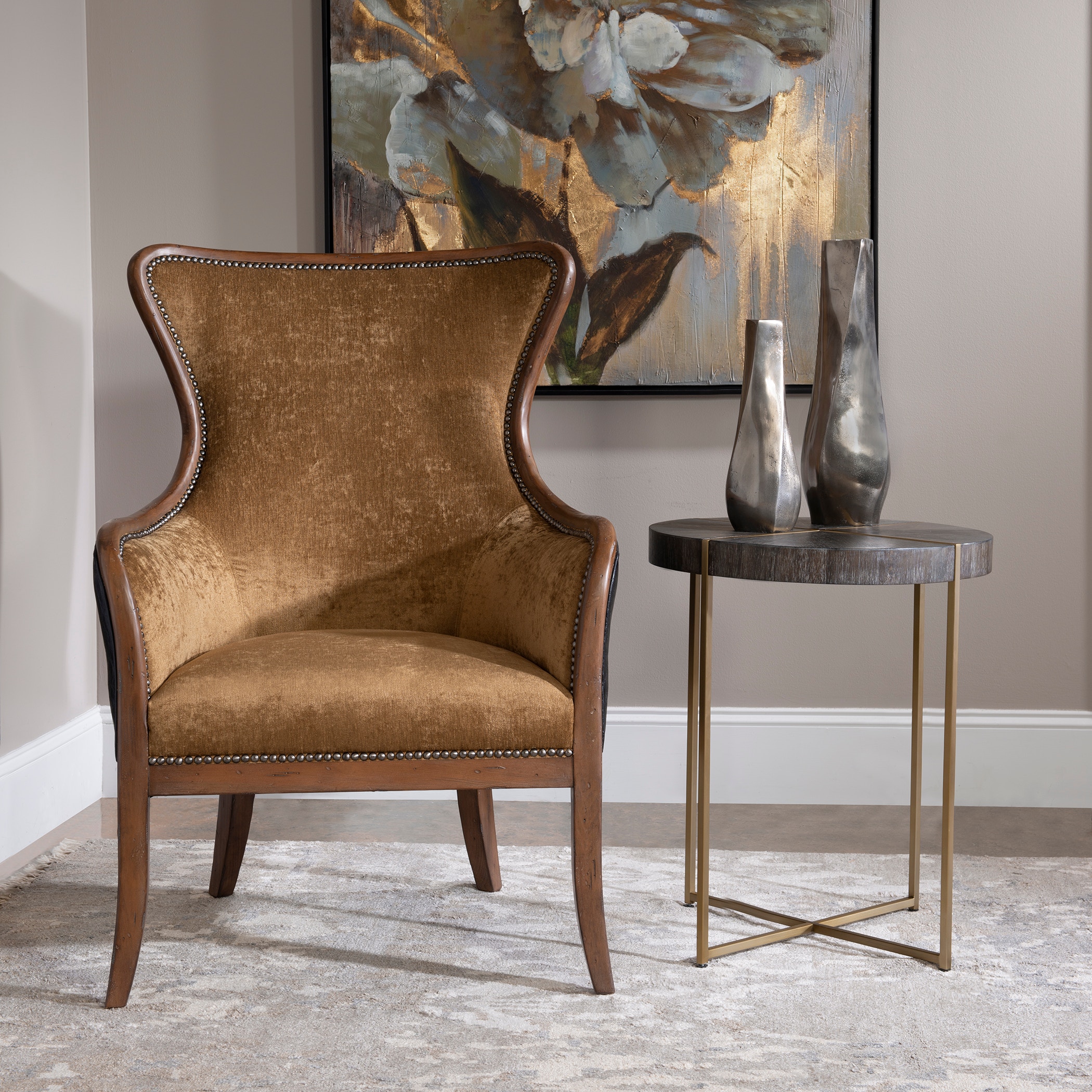 uttermost round accent table