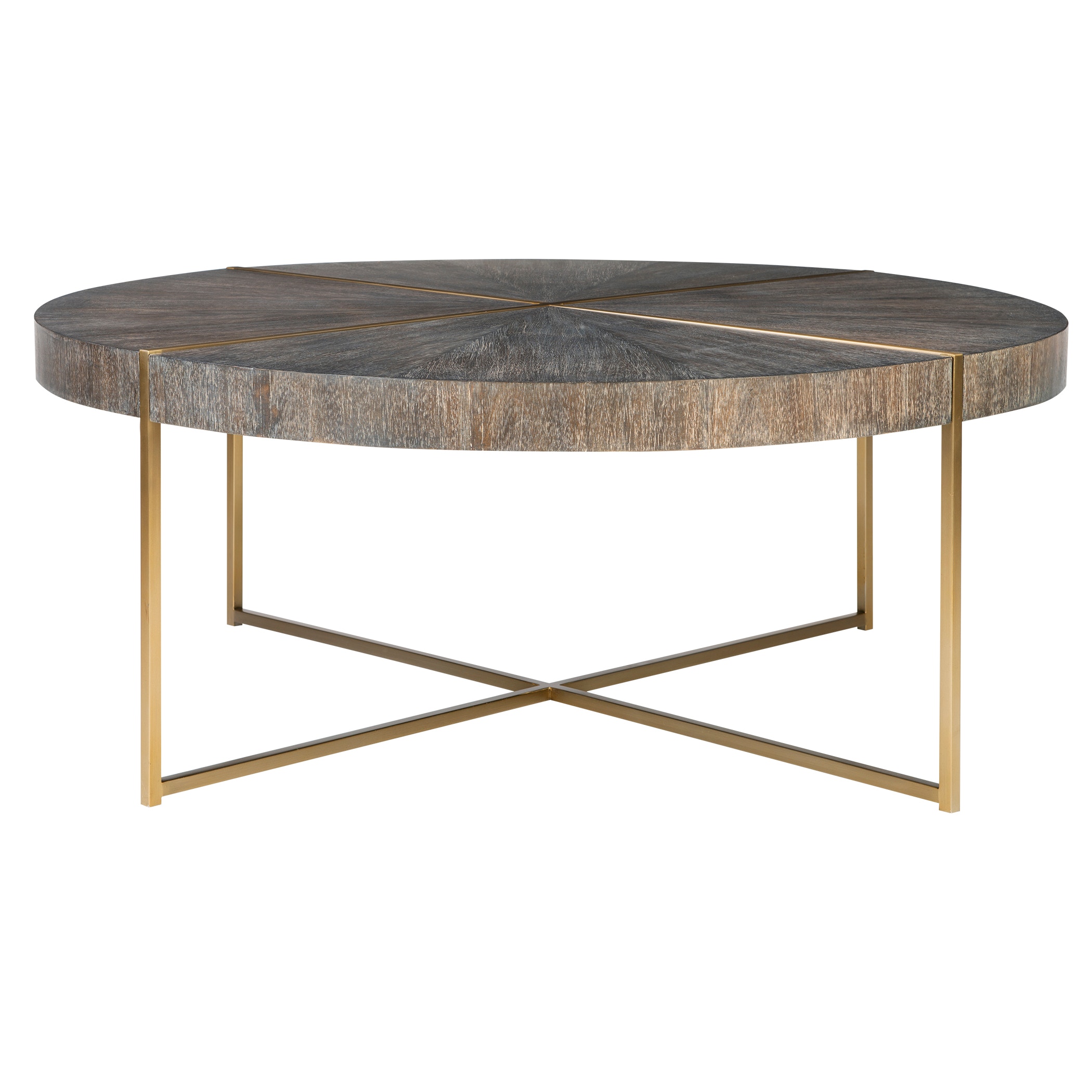 Uttermost lark round wood deals coffee table 25433