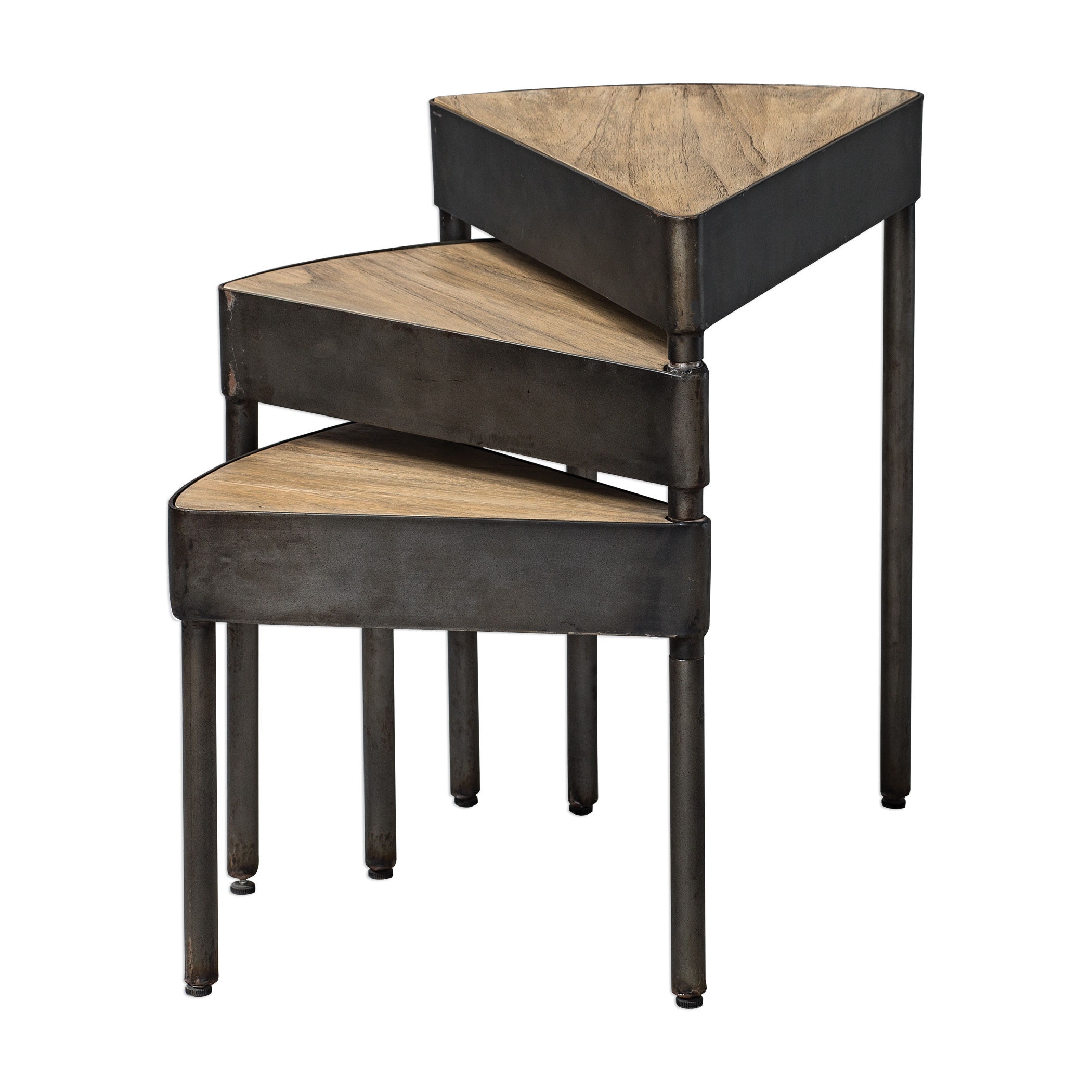 激レア))終売品！！octability Flat Table ate Light Gray Trapezoidal Flip Top Nesting Table | OSP by