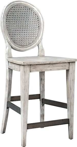 Uttermost Clarion Aged White Counter Stool 25438 25438