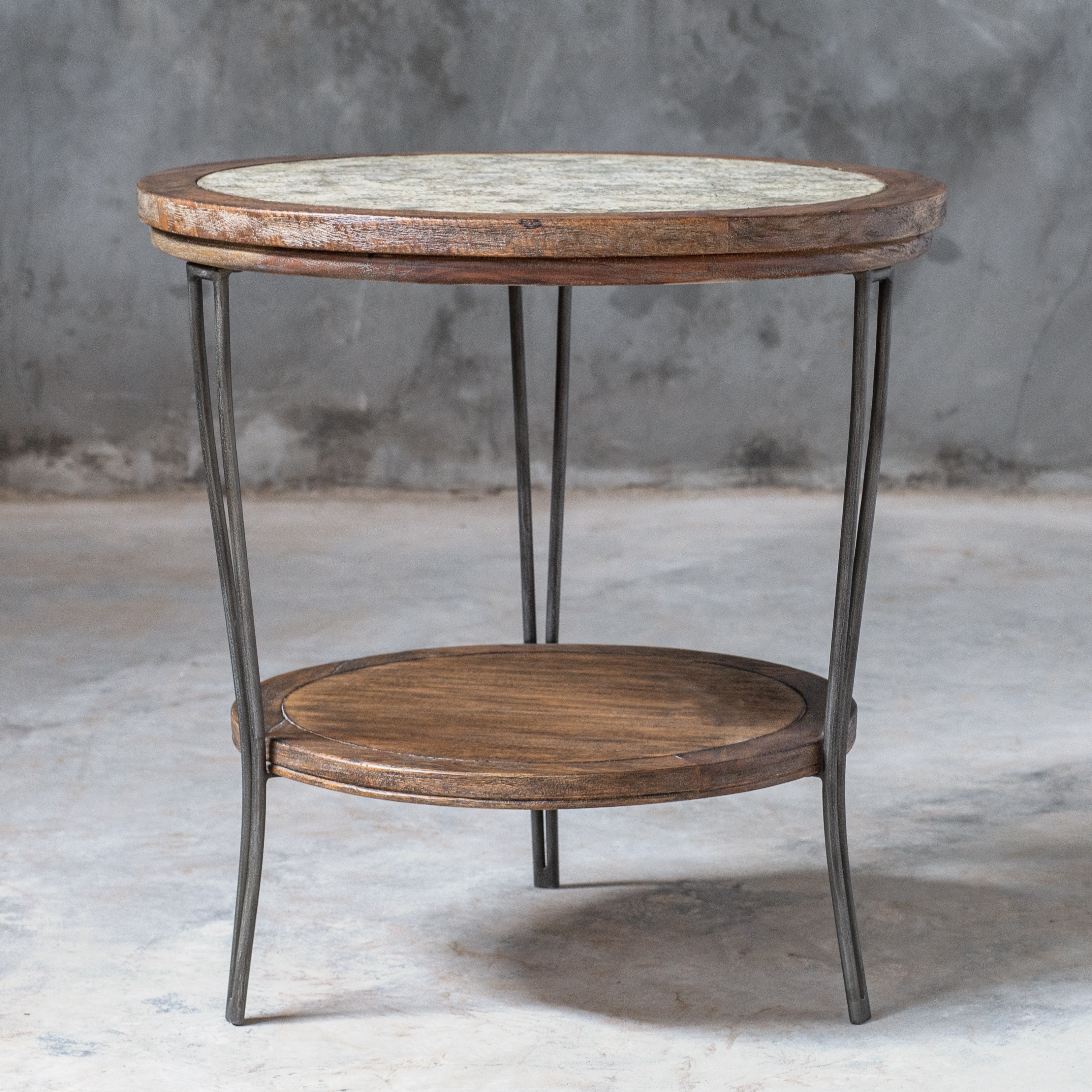 Uttermost Living Room Saskia Round Side Table 25446 - Kendall