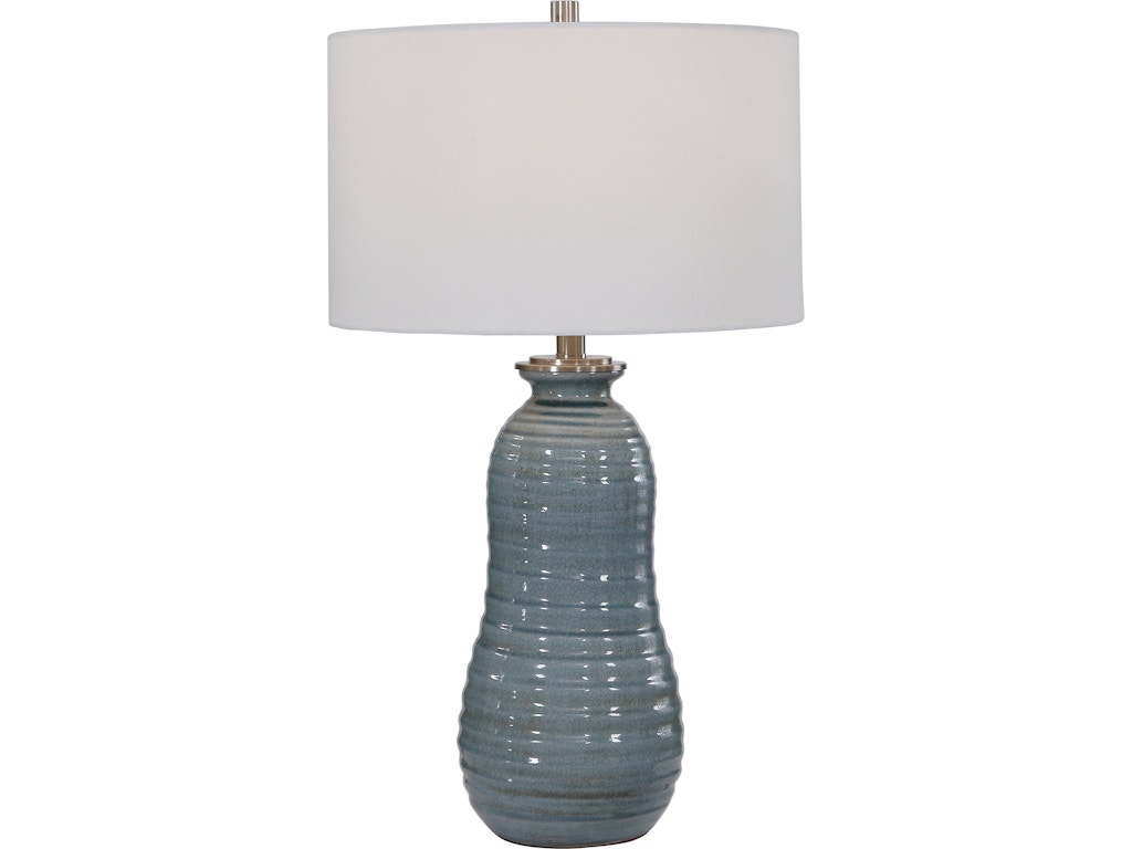 Uttermost Lamps And Lighting Zaila Light Blue Table Lamp Ut263621 Walter E Smithe Furniture Design