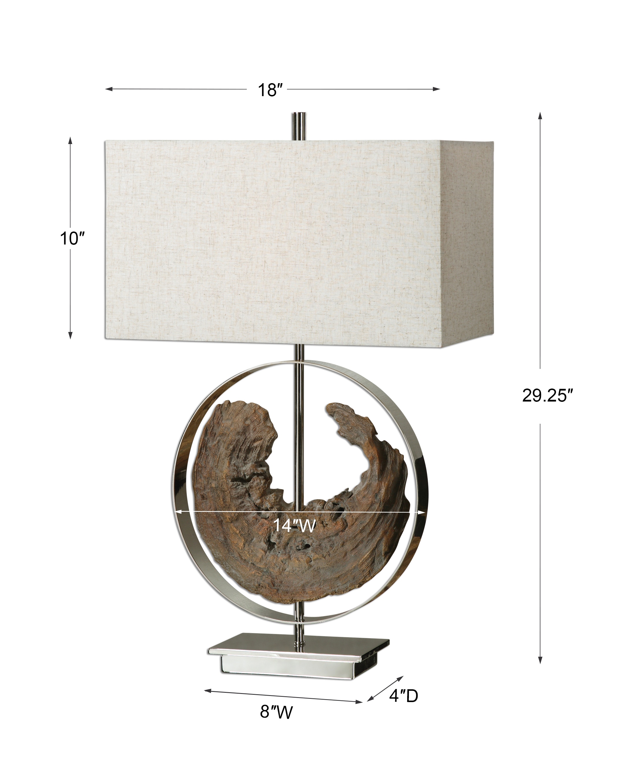 Uttermost Table and Floor Lamps Ambler Driftwood Lamp 27072-1