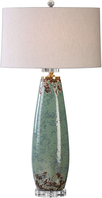 Publiciteit delicaat Extra Uttermost Lamps and Lighting Rovasenda Mint Green Table Lamp 27157-1 - Sell  A Cow - Libertyville