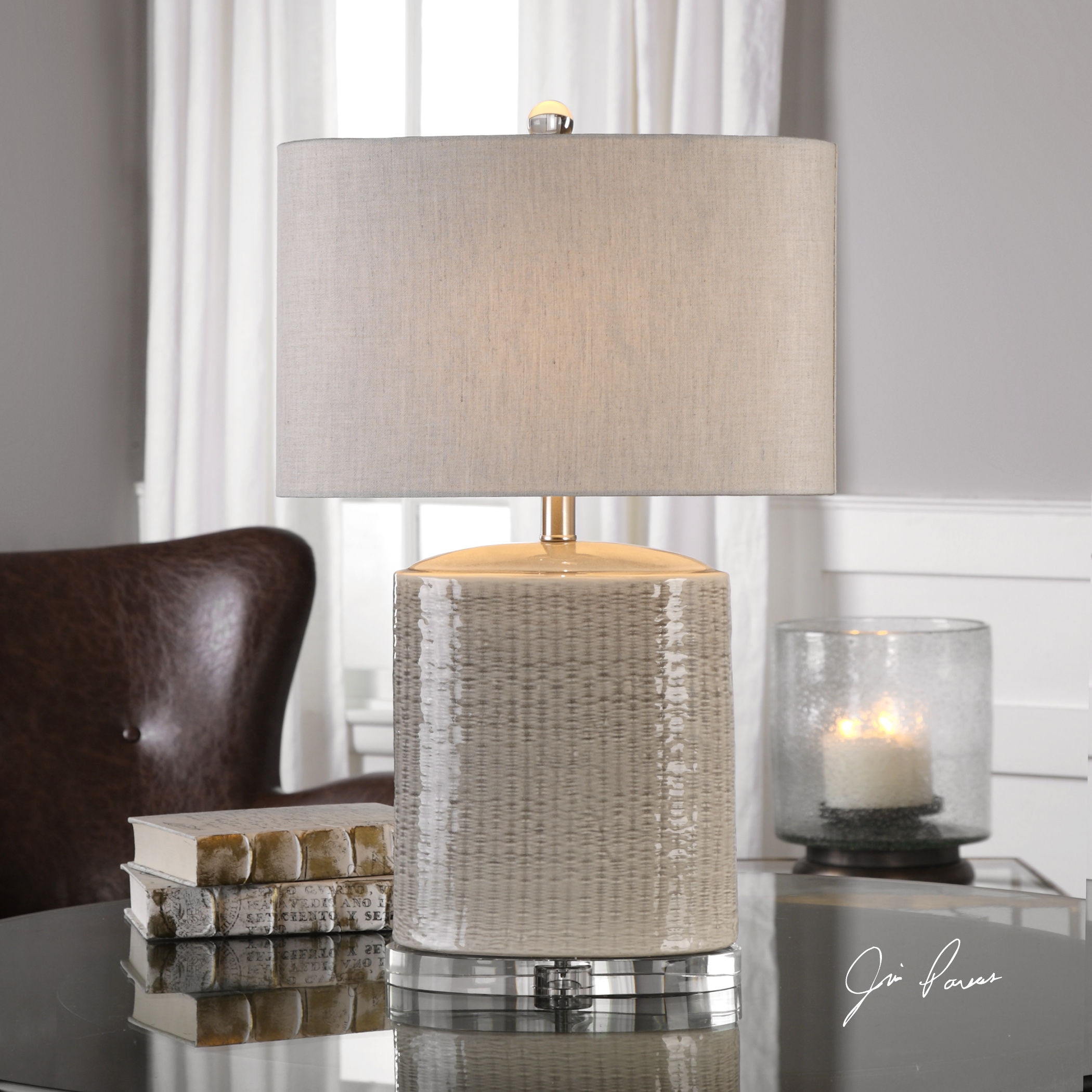 Uttermost Table and Floor Lamps Modica Taupe Ceramic Lamp Uttermost Table and Floor Lamps Modica Taupe Ceramic Lamp