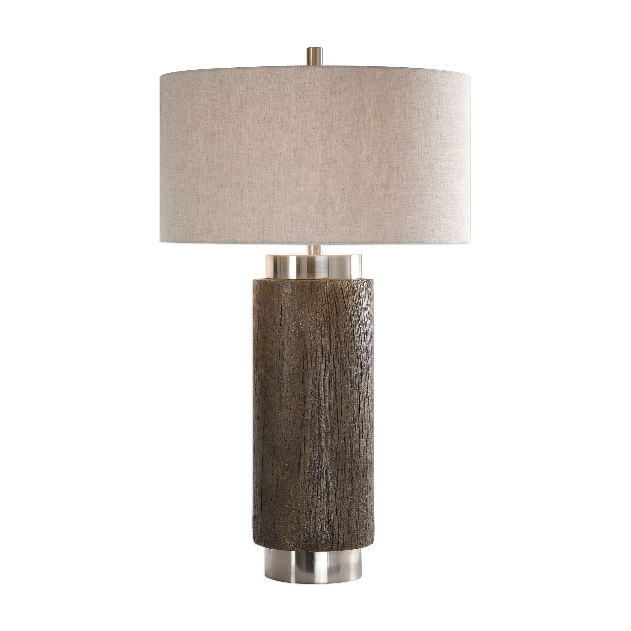 wood cylinder lamp