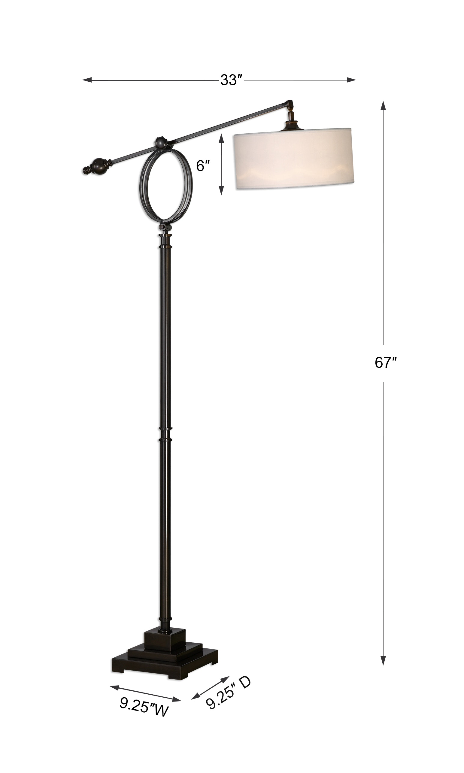 brushed bronze floor lamp