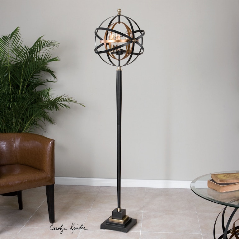 Uttermost Lamps and Lighting Rondure Sphere Floor Lamp 28087-1 - Noel