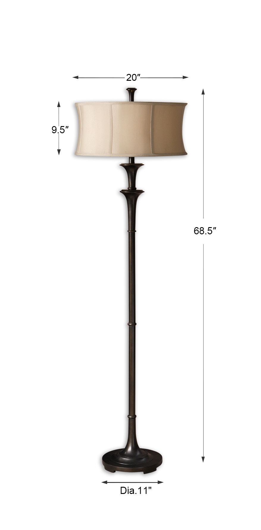 uttermost brazoria floor lamp