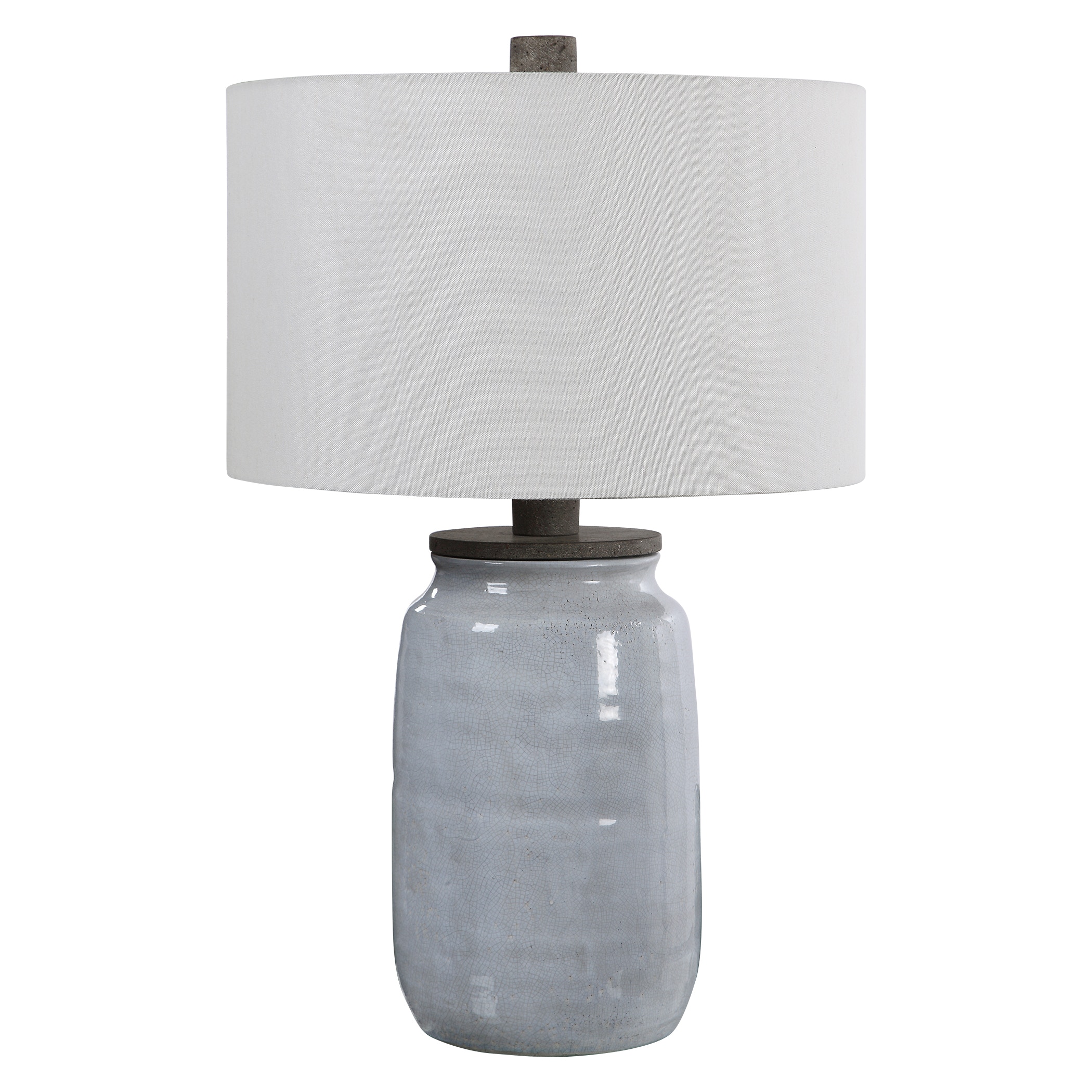 blue gray table lamp