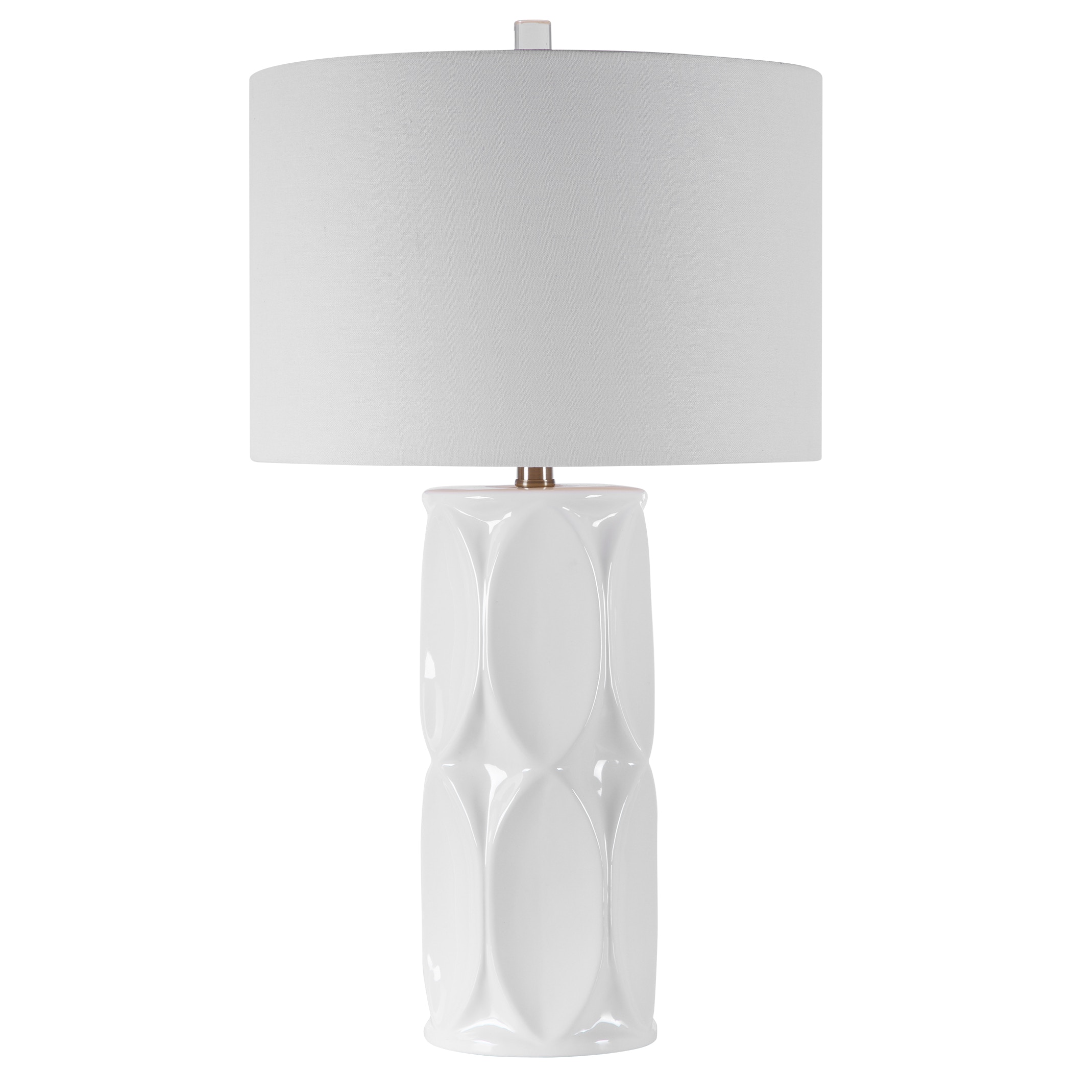 black white table lamp