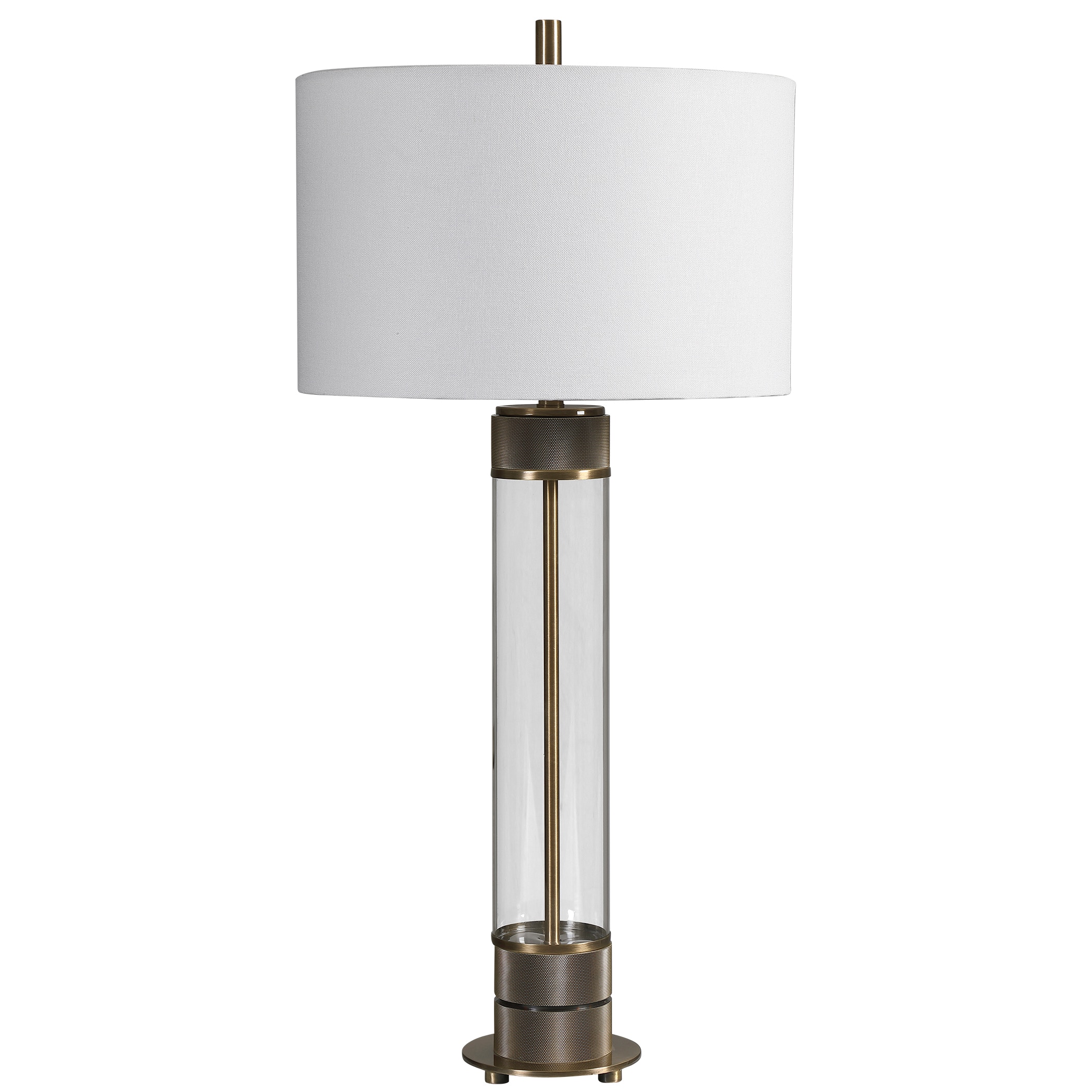 industrial glass table lamp