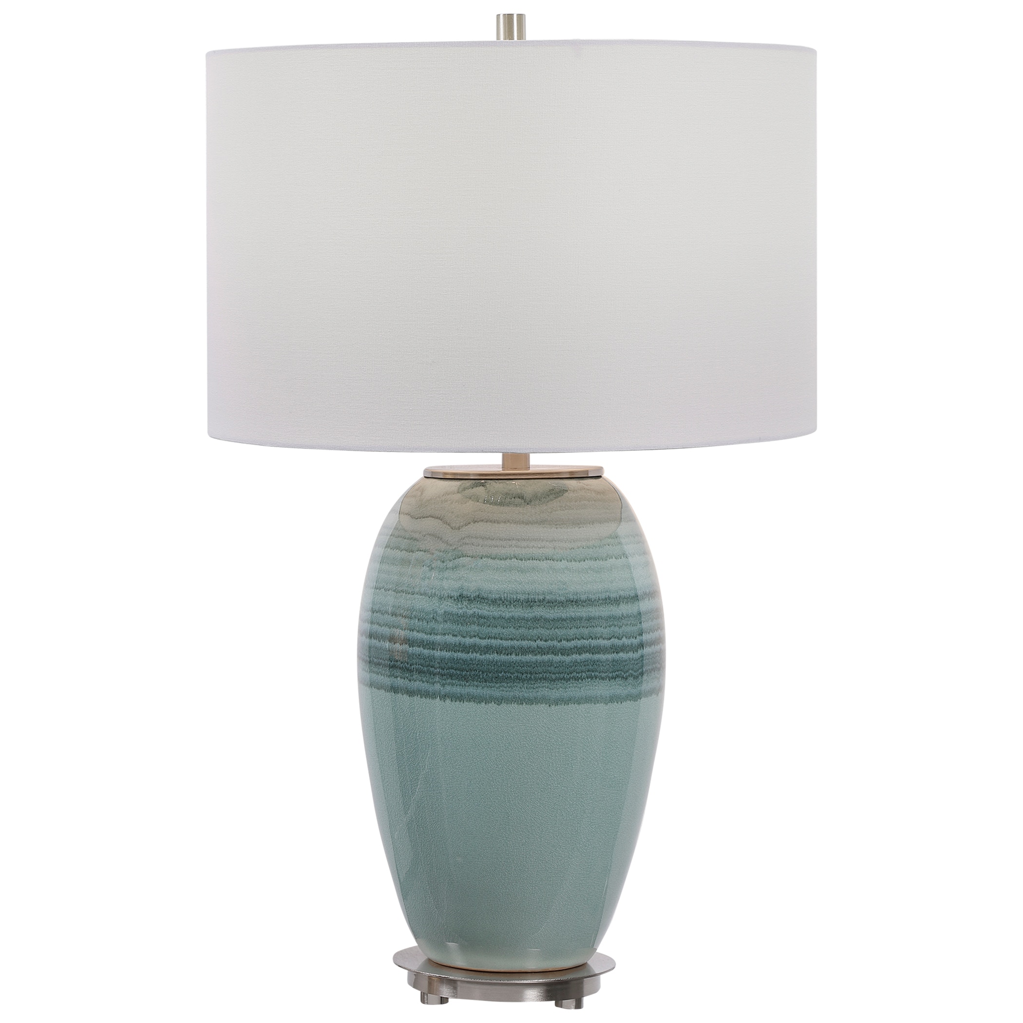 teal color table lamps