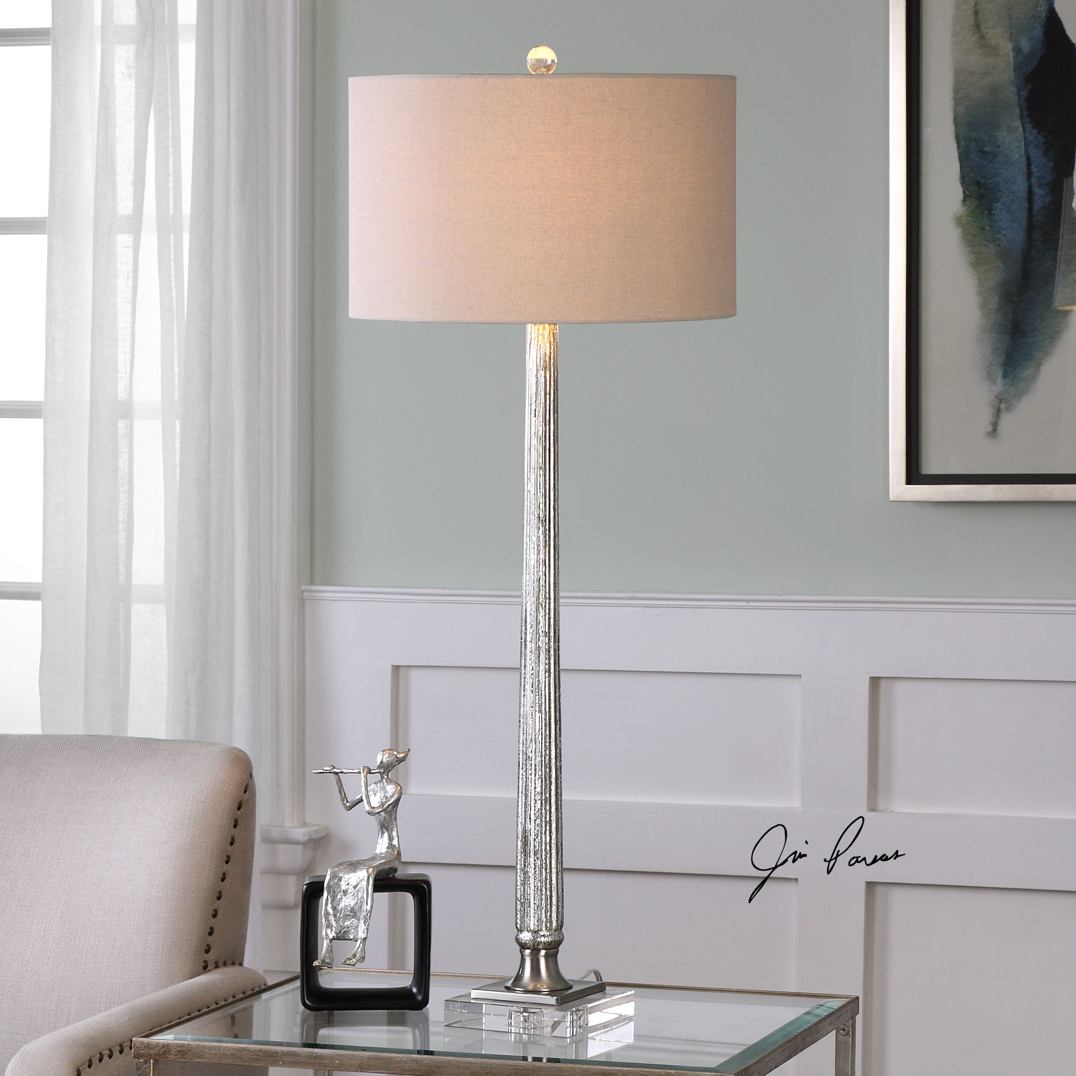 uttermost mercury glass lamp