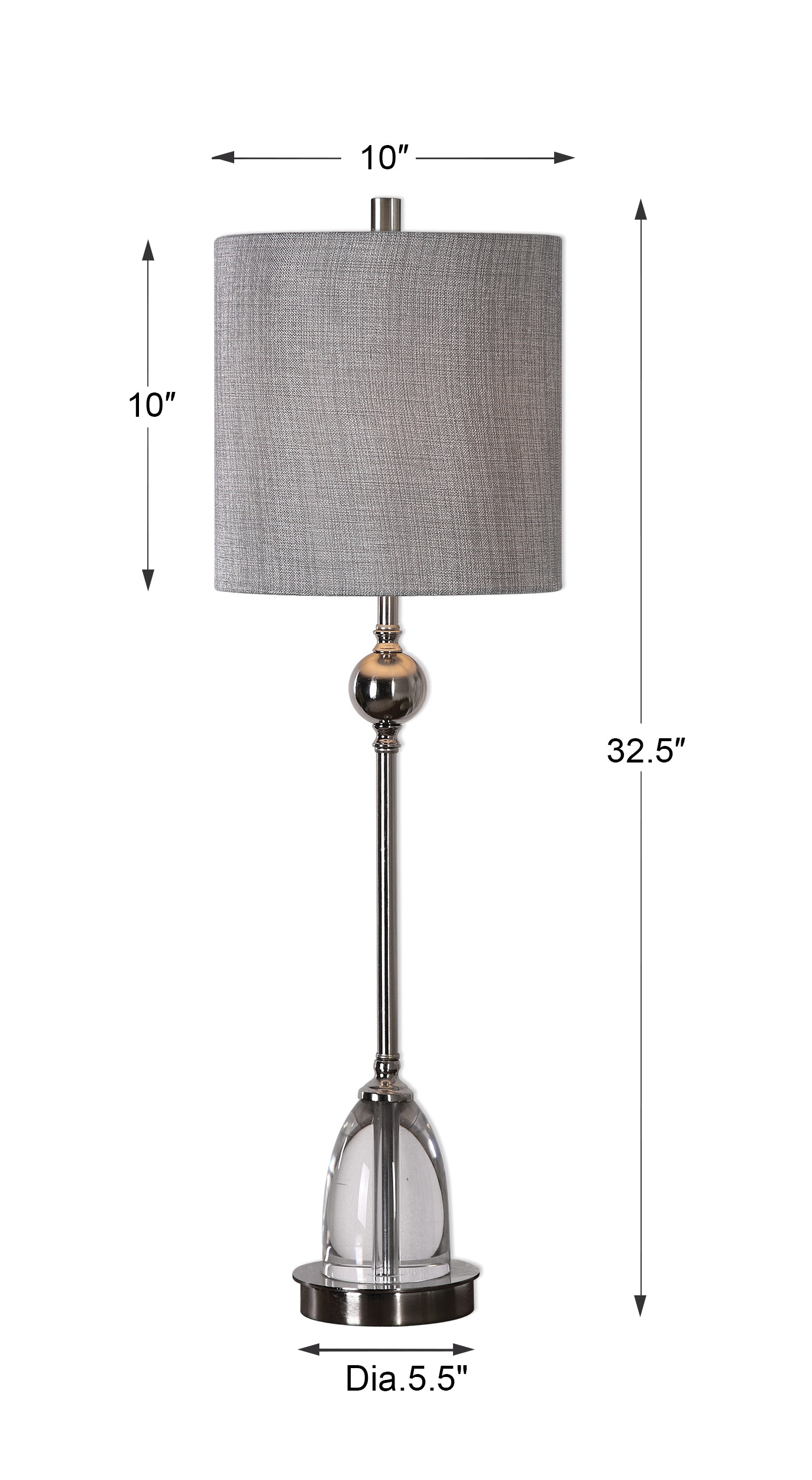 nickel buffet lamps