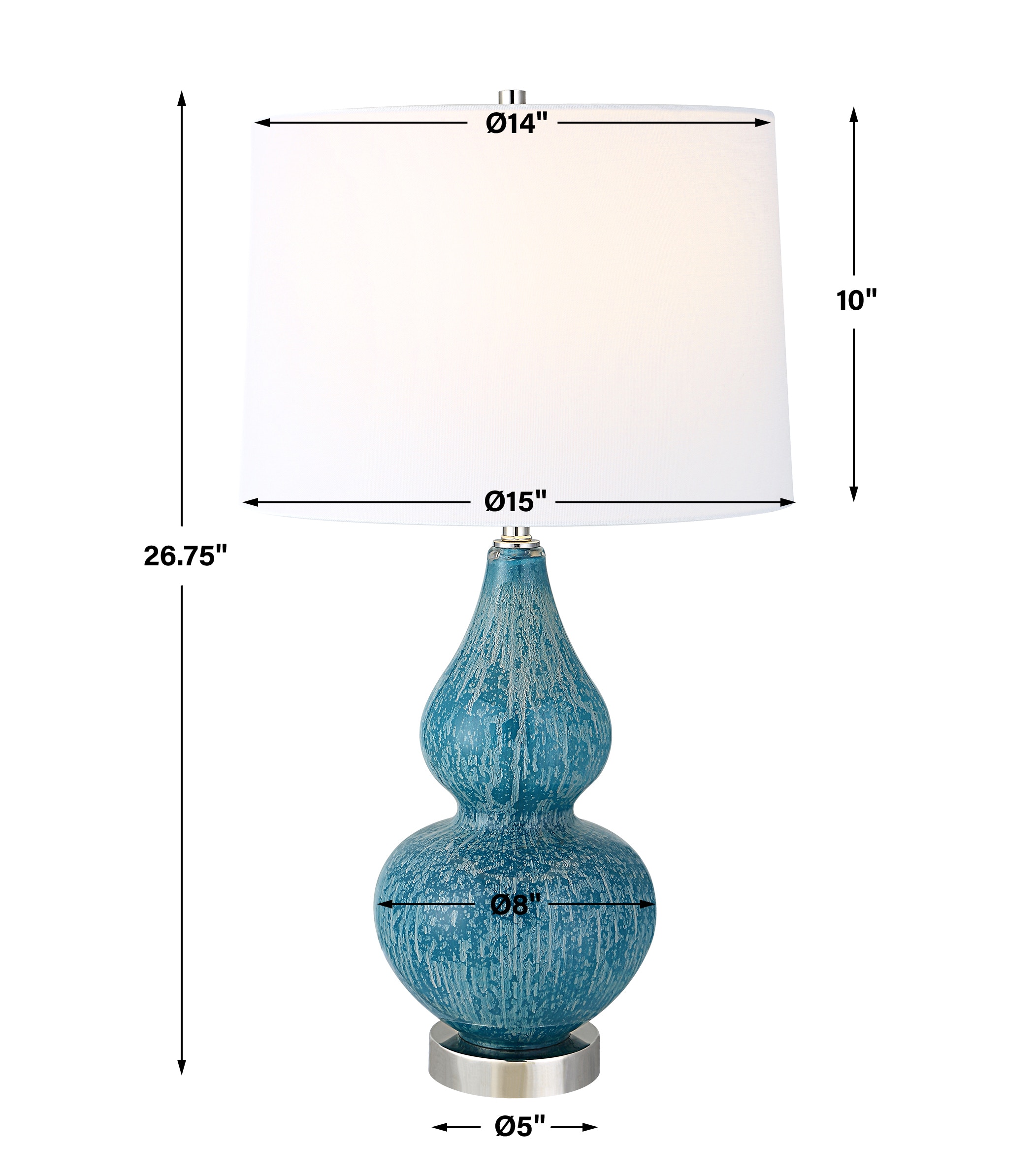 Uttermost Table and Floor Lamps Avalon Blue Table Lamp 30052 1