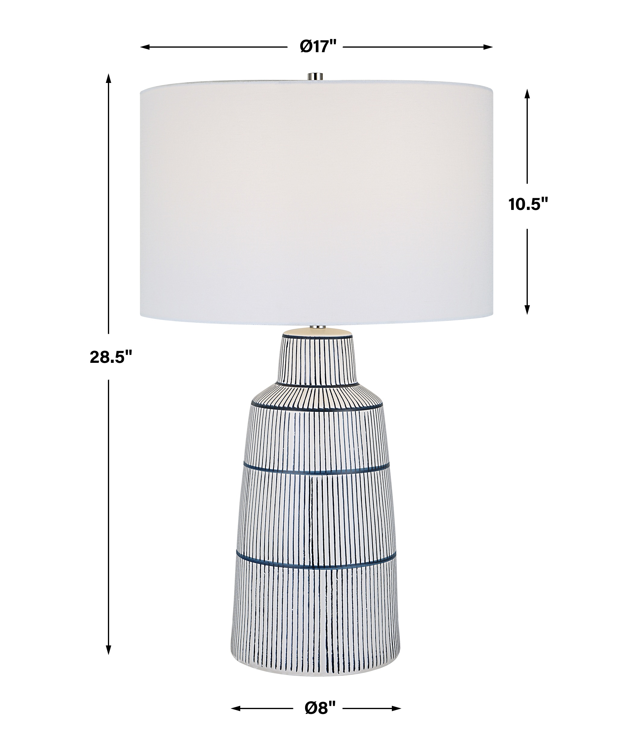 stripe table lamp