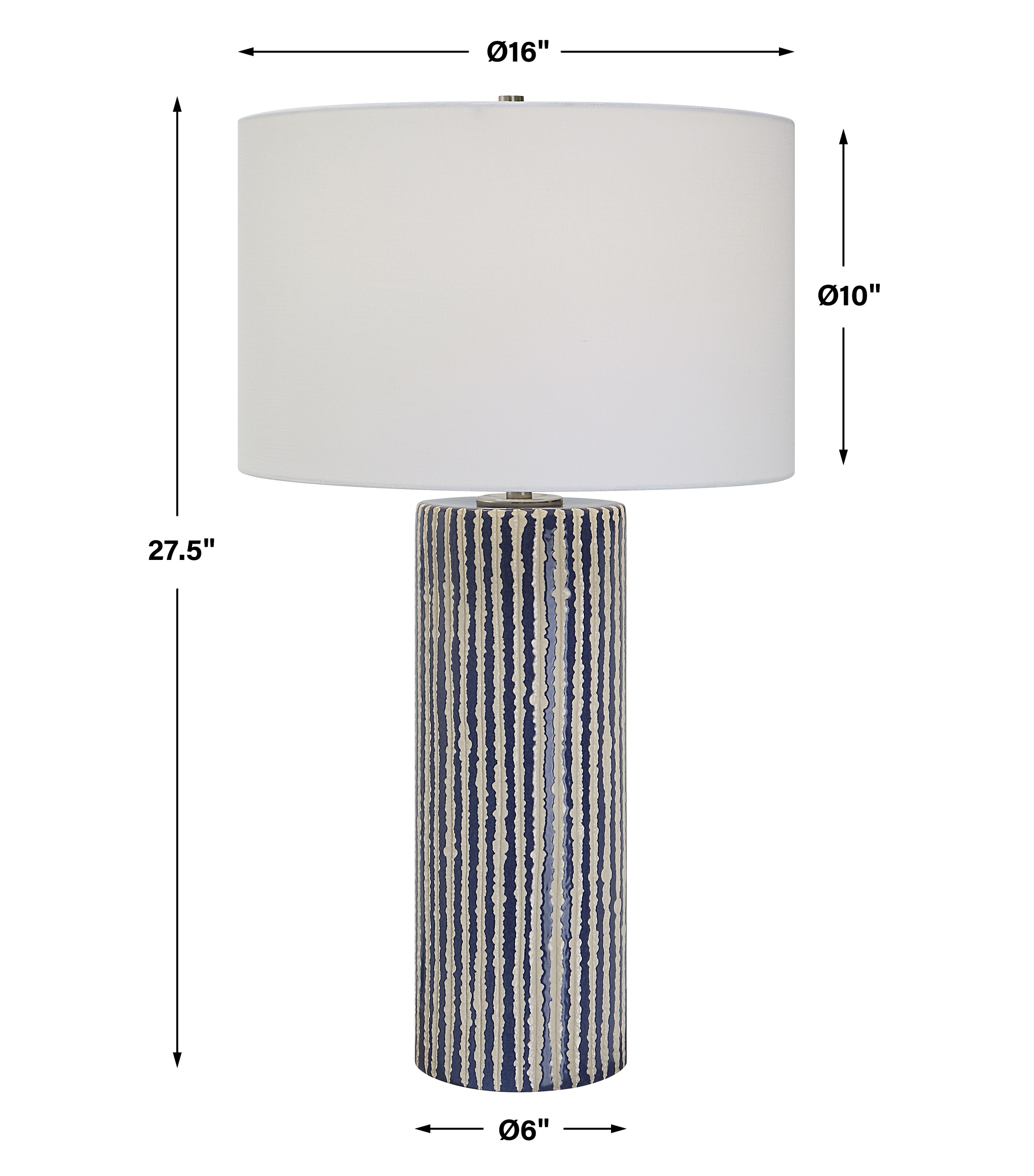 Uttermost Havana Blue Table Lamp 30067 - Portland, OR | Key Home