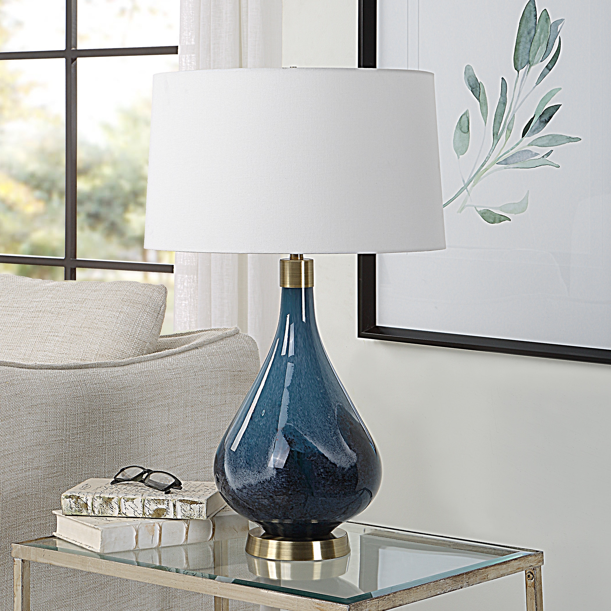 uttermost glass lamps