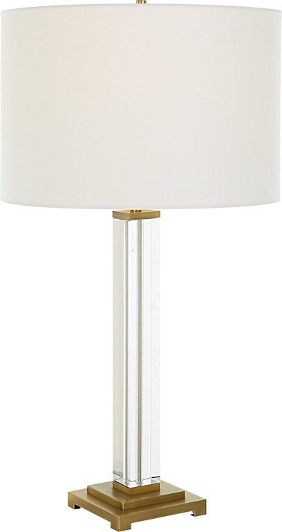 Uttermost Table and Floor Lamps Crystal Column Table Lamp 30237 - Kiser  Furniture - Abingdon, VA