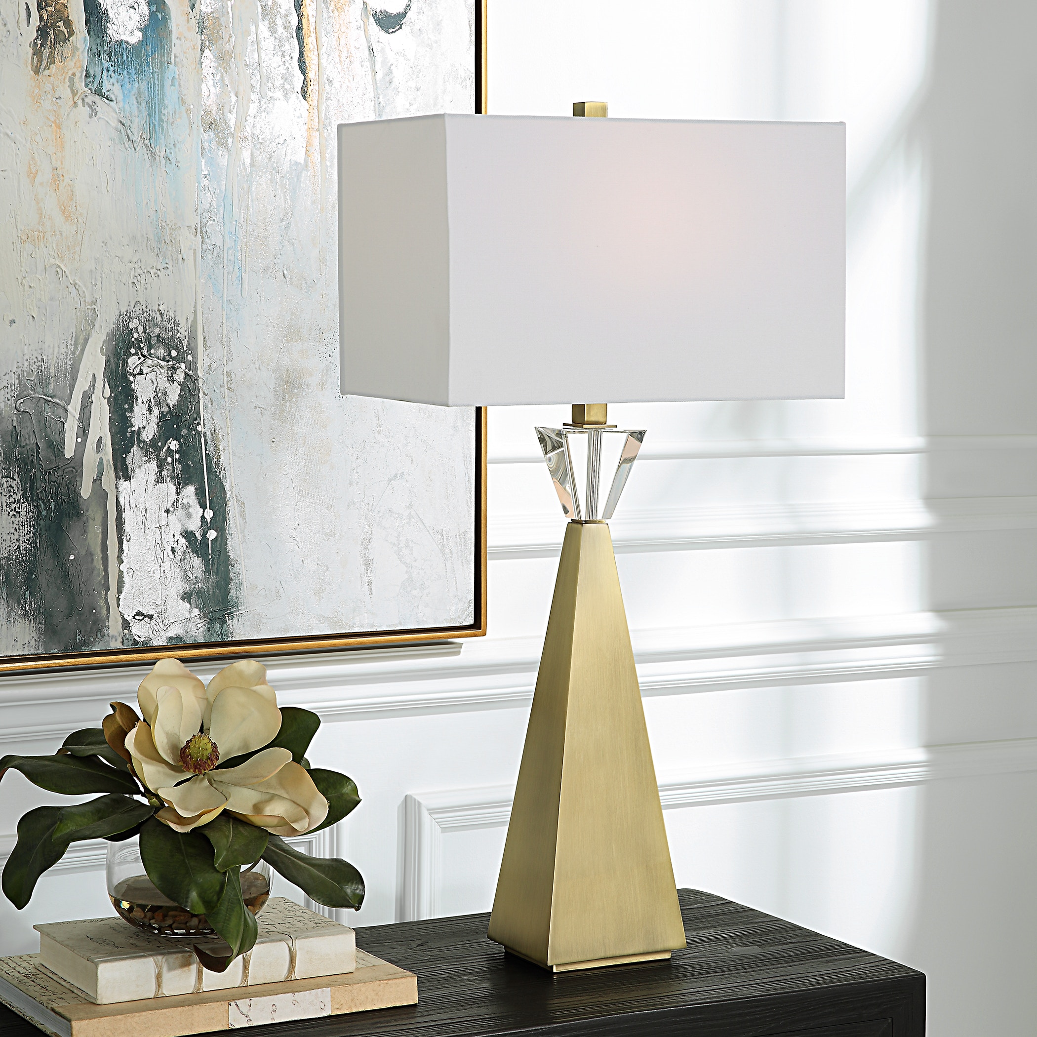 Modern brass best sale desk lamp