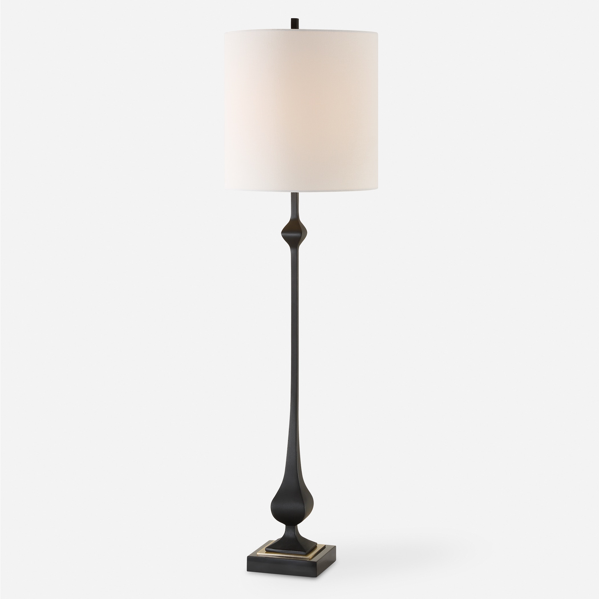 Uttermost Table and Floor Lamps Hightower Black Buffet Lamp 30356 Metropolitan Furniture Allen