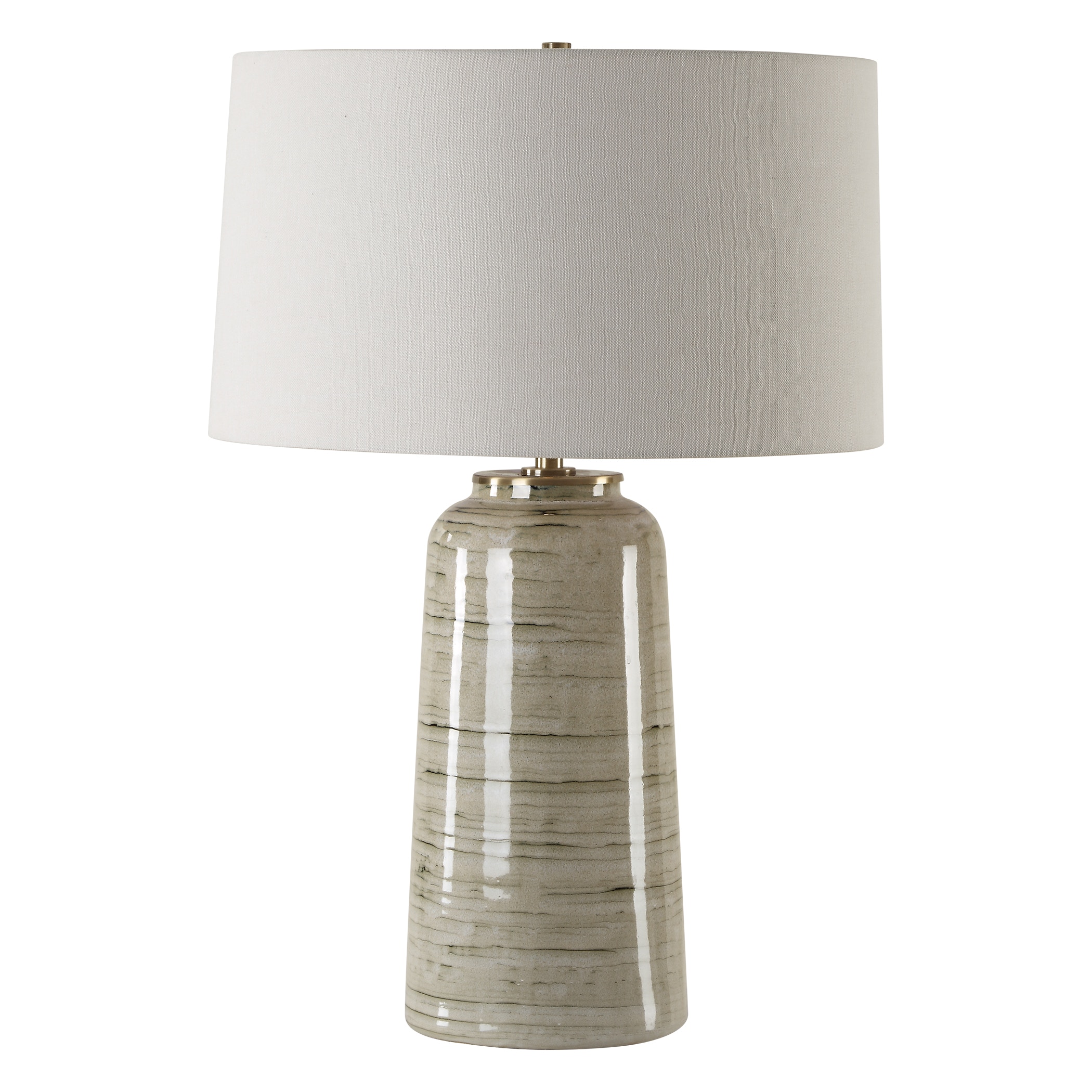 Strata Tan Glaze Table Lamp - Thumbnail 4