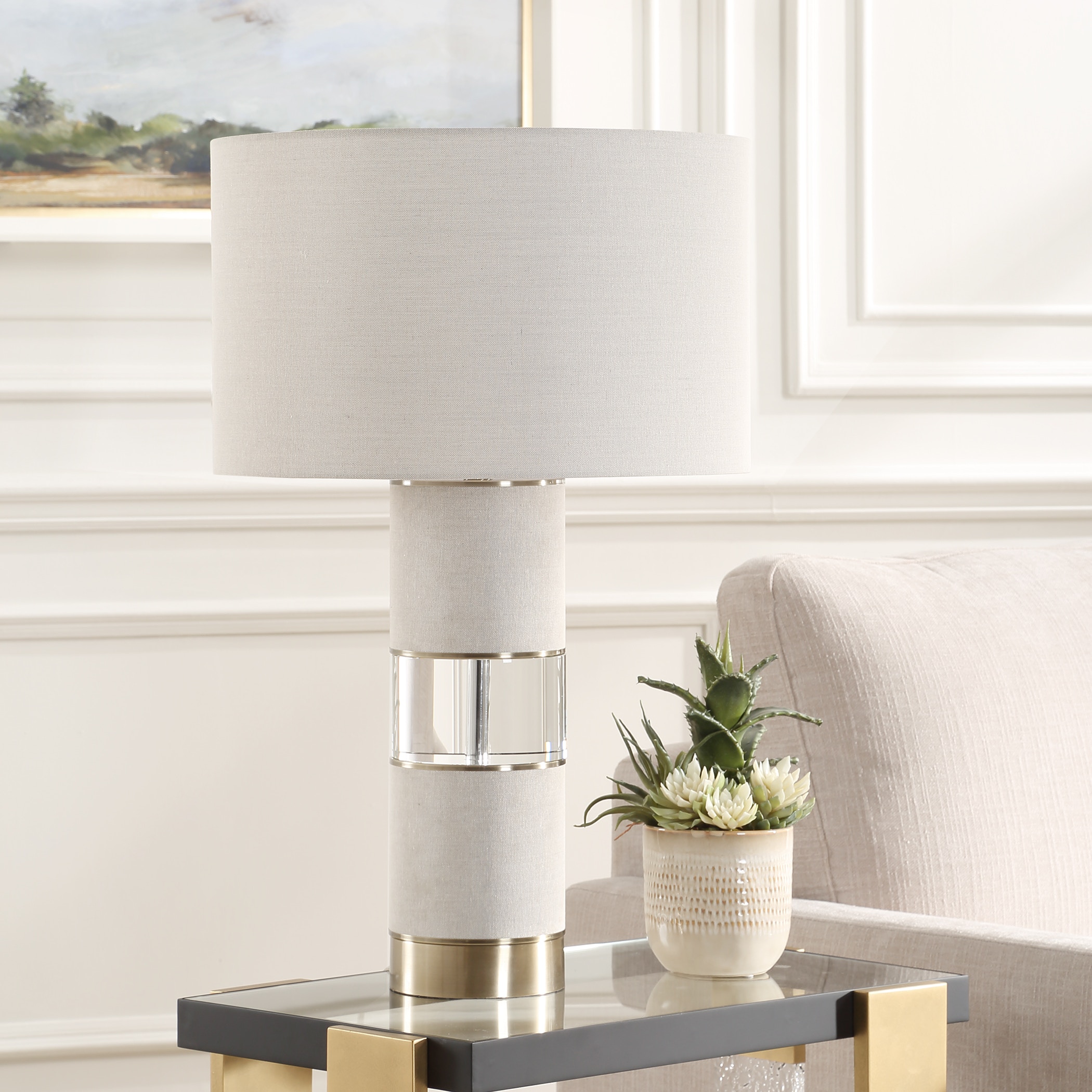 Maliyah Linen Table Lamp UT30472