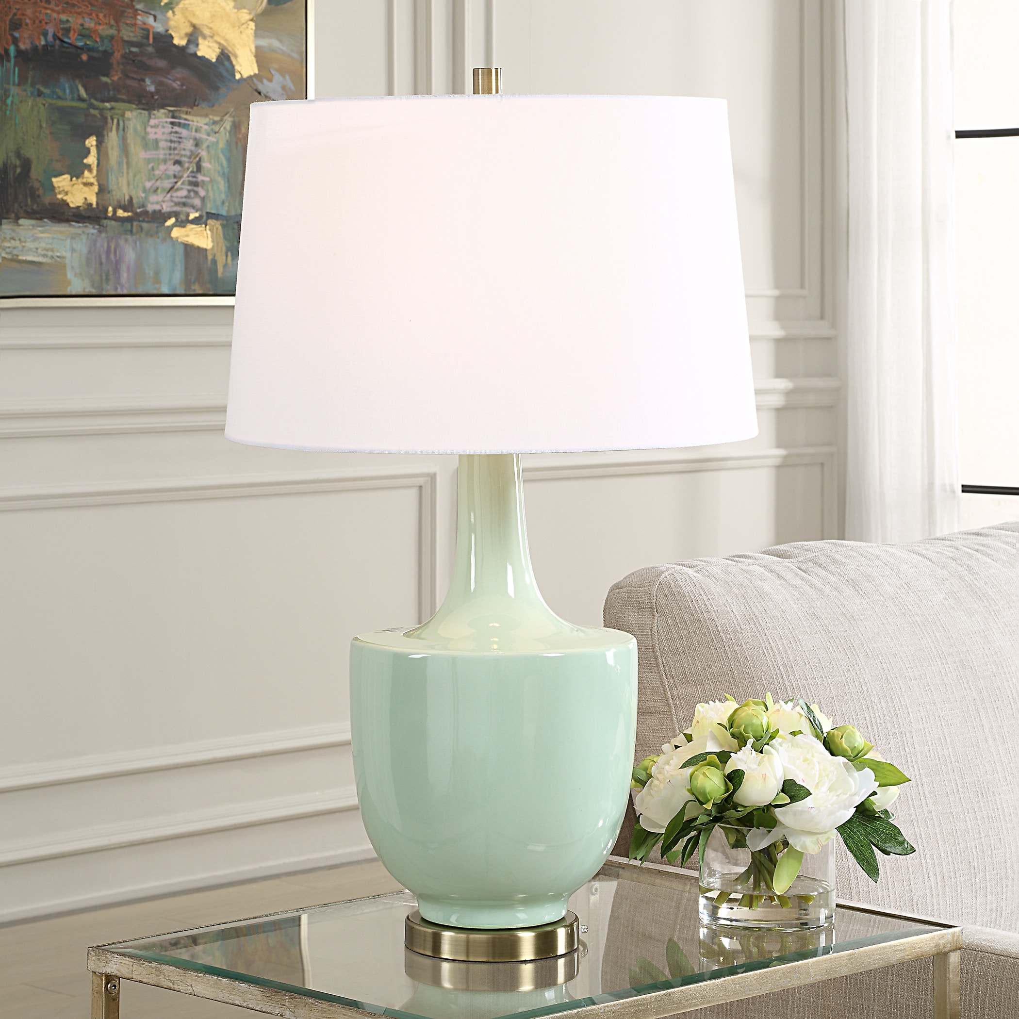 Kyla Mint Green Table Lamp UT305121