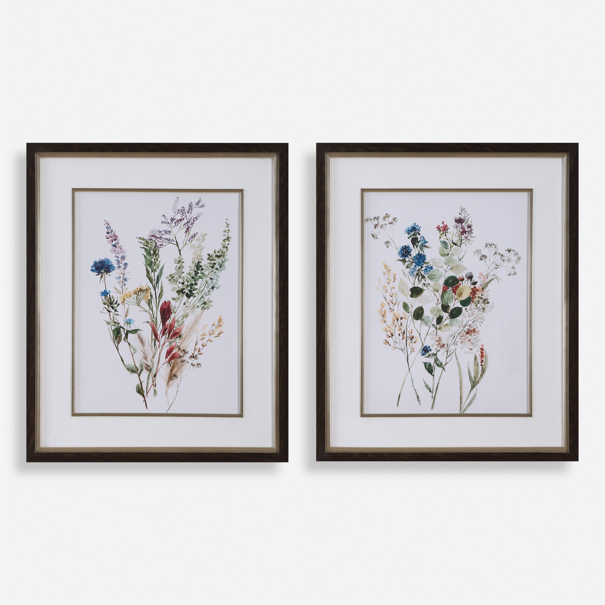Uttermost Art Delicate Flowers Framed Prints, S/2 32341 