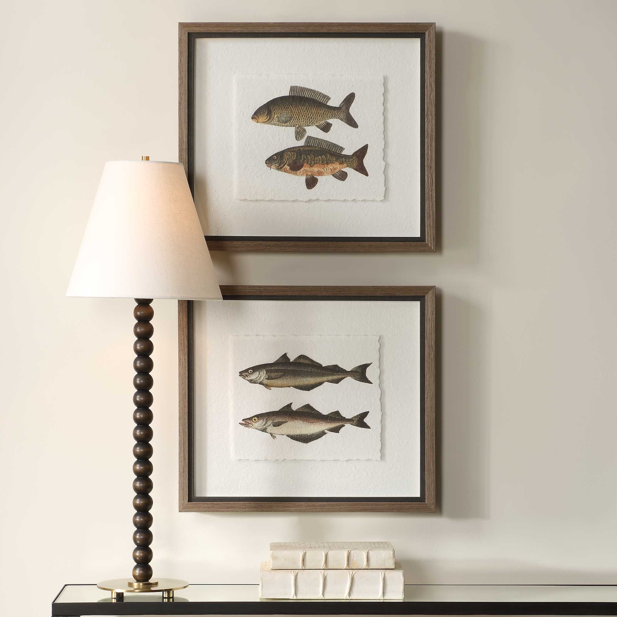 The Catch Framed Fish Prints Set/2 UT32448