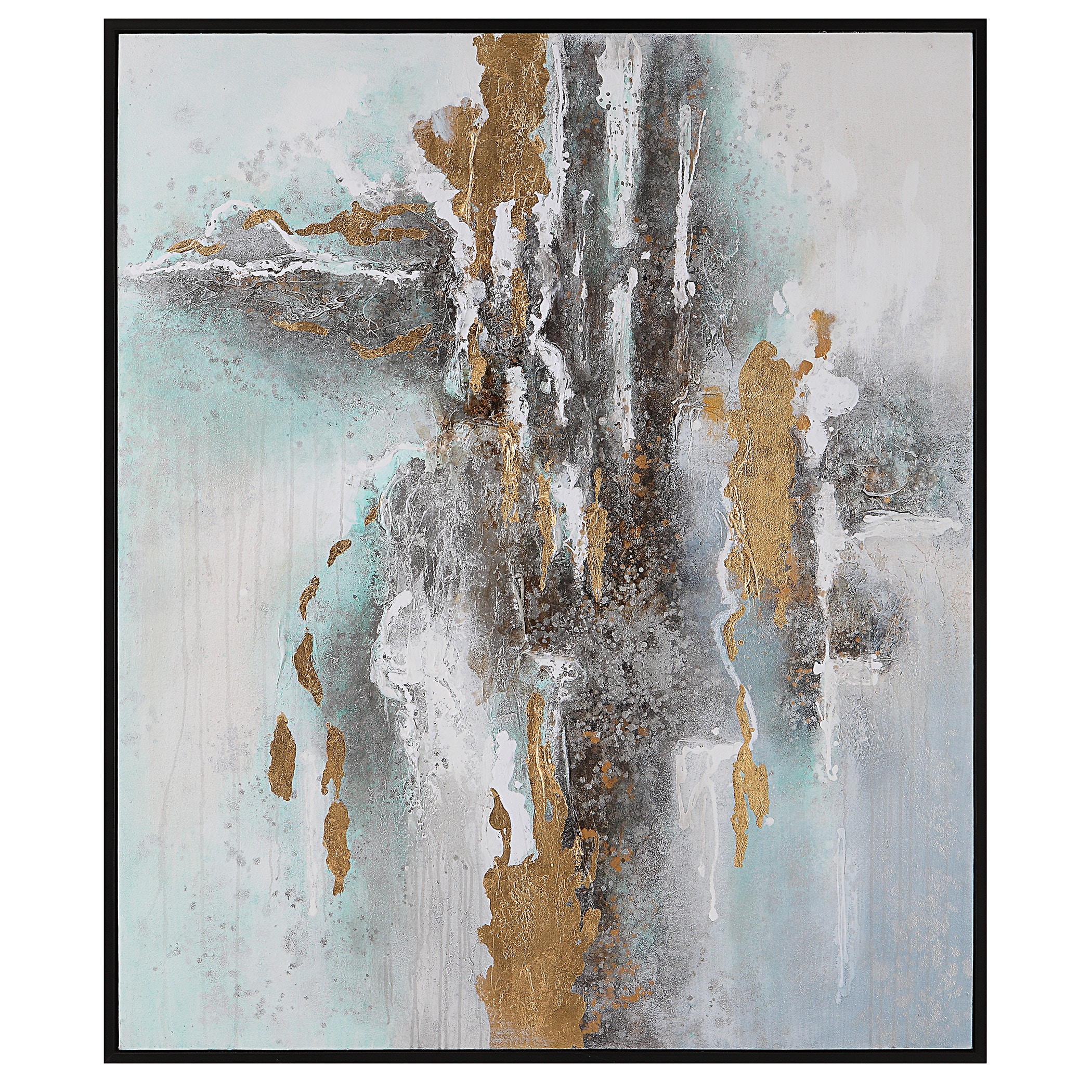 SALE‼️ウィストミンスター クリスタルアート 94×44cm Uttermost Art Mountain Mist Hand Painted Canvas 41462 - Carol
