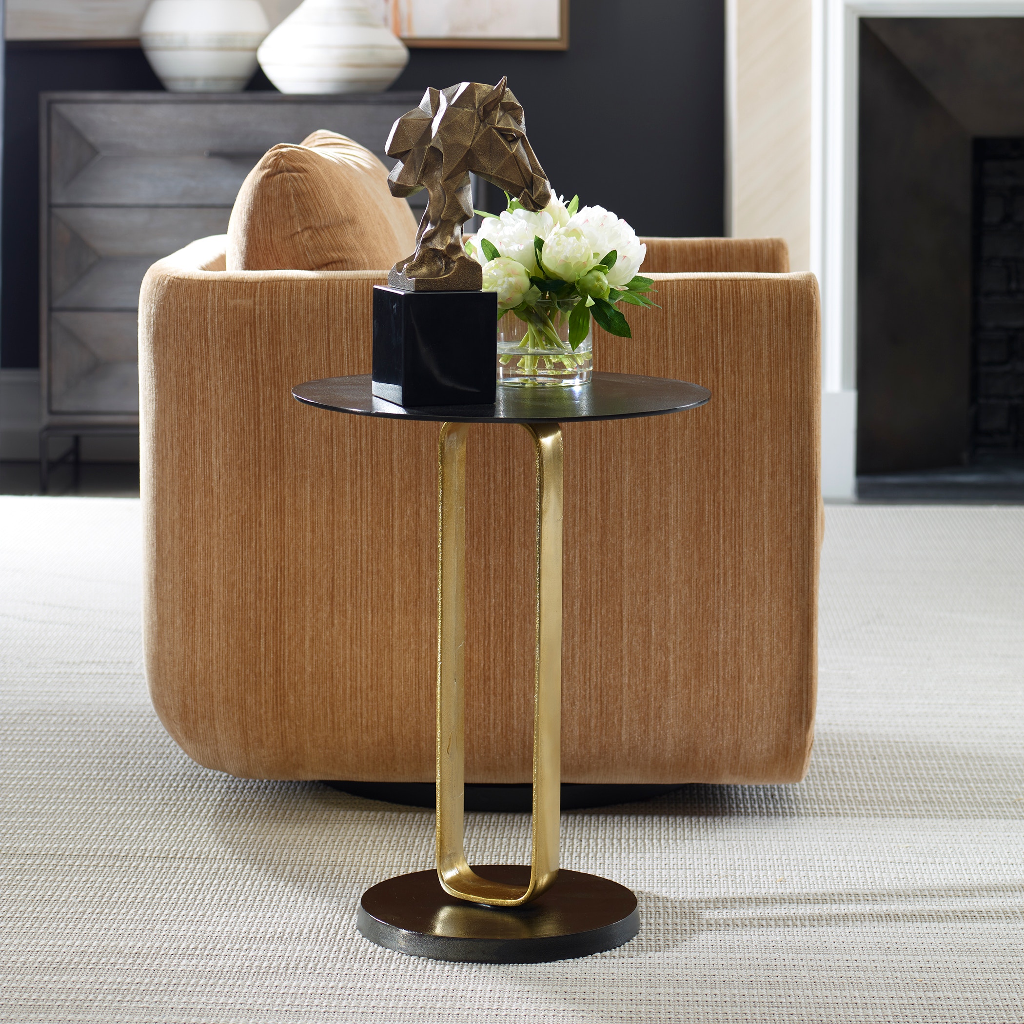 Aperture Brass Accent Table UT50005