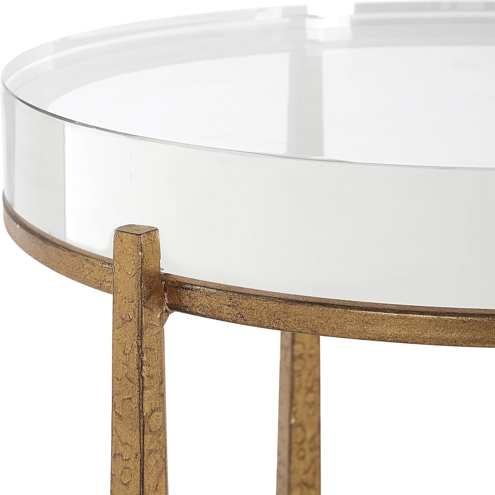 Midas Antique Gold Accent Table UT50091