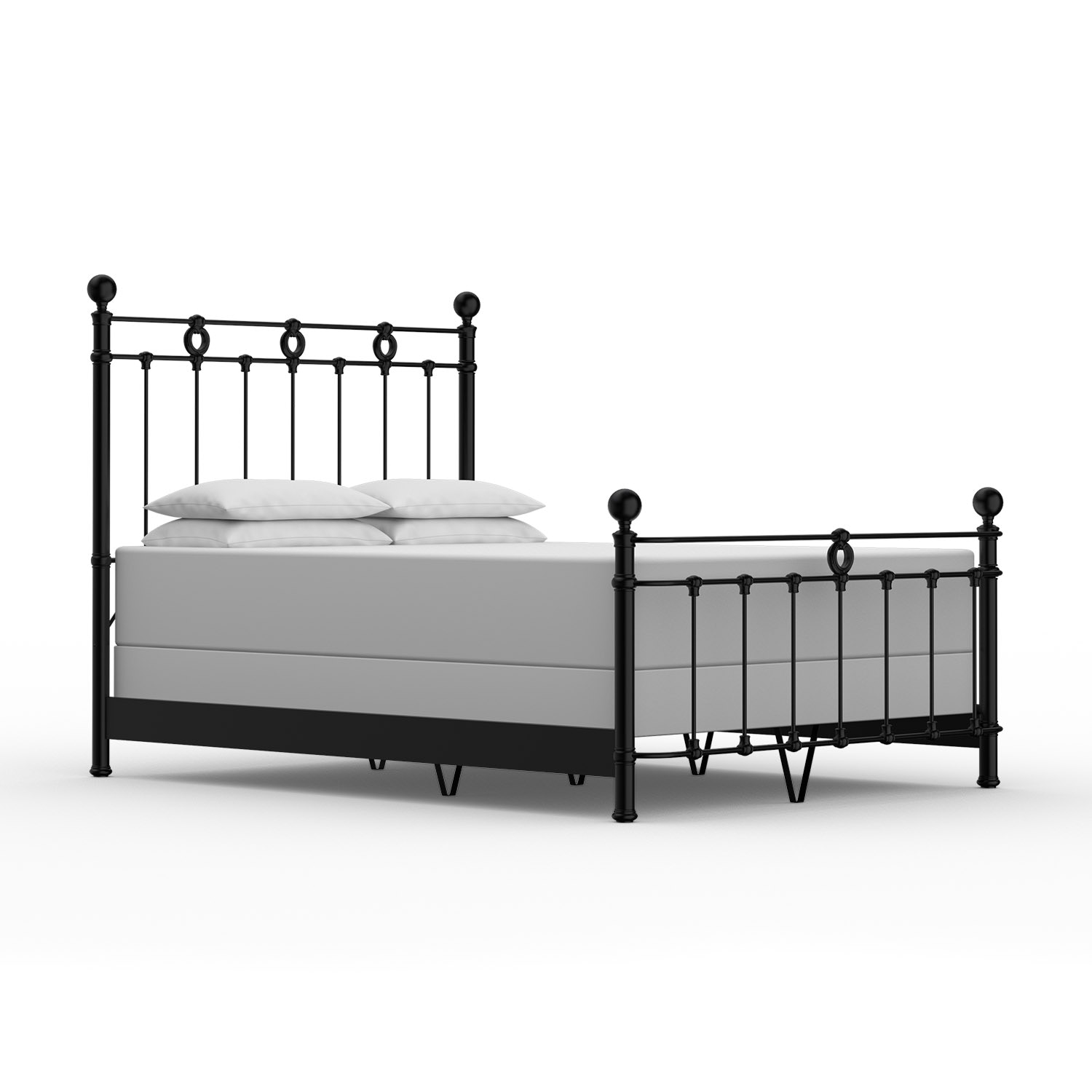 Iron double outlet cot bed models