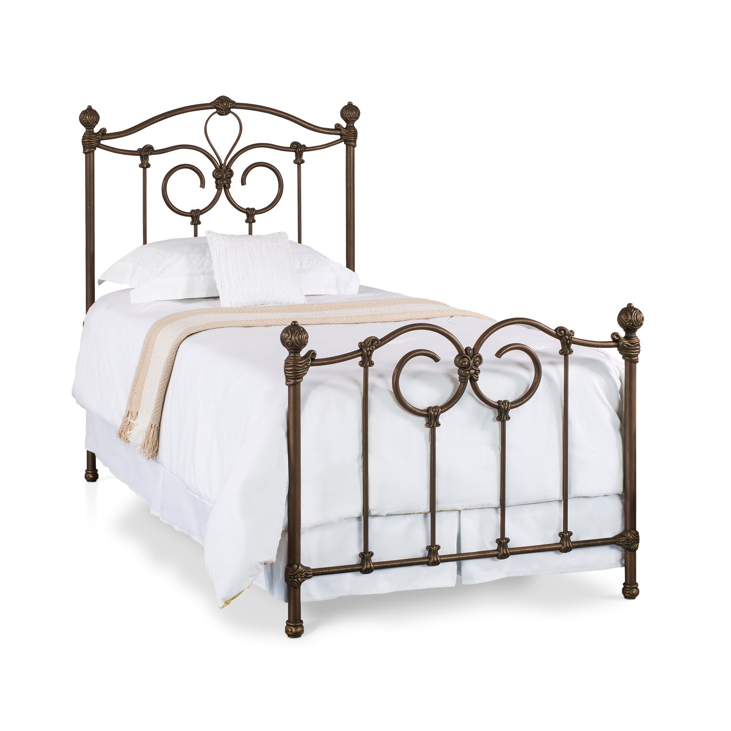 Wesley Allen Bedroom Olympia Iron Bed 7165 Twin - Art Sample Furniture ...