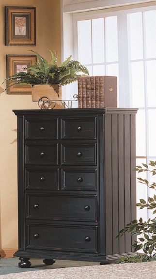 Winners Only Cape Cod - Ebony 38" 5-Drawer Chest BE1007N