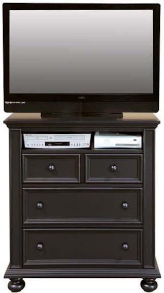 Winners Only Cape Cod - Ebony 38" 3-Drawer TV Chest BE1007TVN
