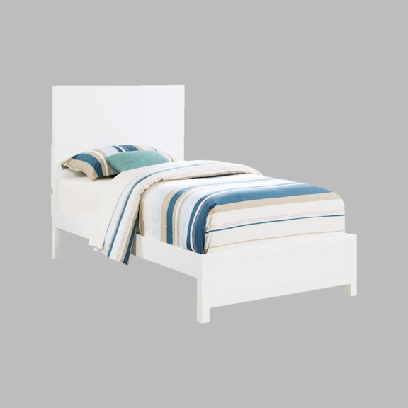 Winners Only Fresno - White Panel Twin Bed BFP2001T