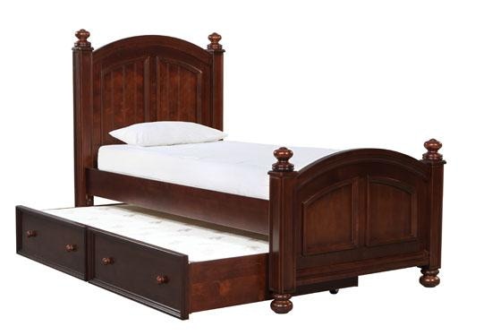 Winners Only Youth Bedroom Cape Cod Chocolate Twin Trundle Box