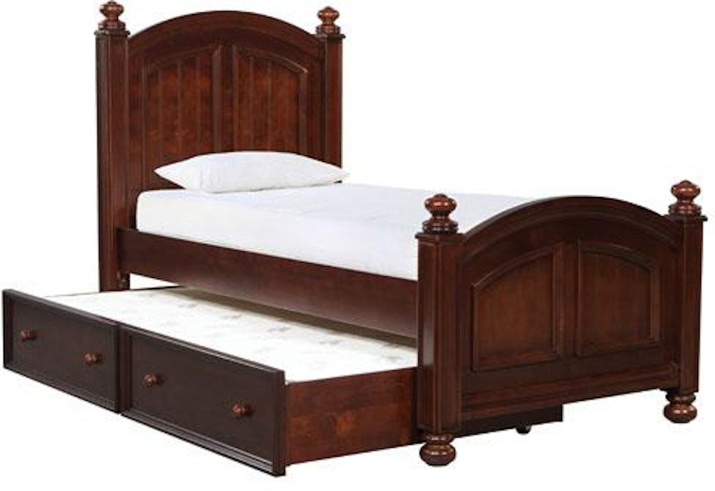Winners Only Youth Bedroom Cape Cod Chocolate Twin Trundle Box
