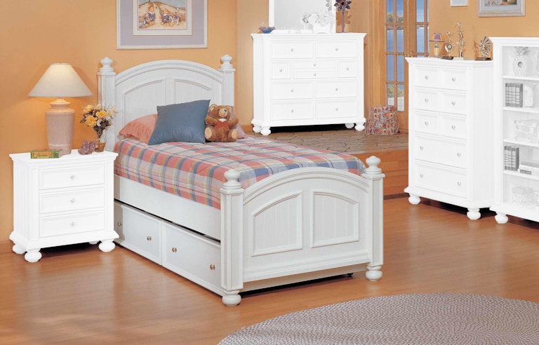 Winners Only Cape Cod - Eggshell White Panel Twin Bed BP1001TN2