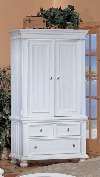 Winners Only Cape Cod White Armoire Bp1008abn