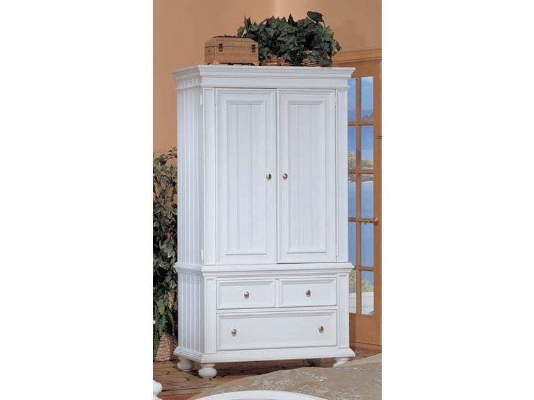 Winners Only Cape Cod White Armoire Bp1008abn