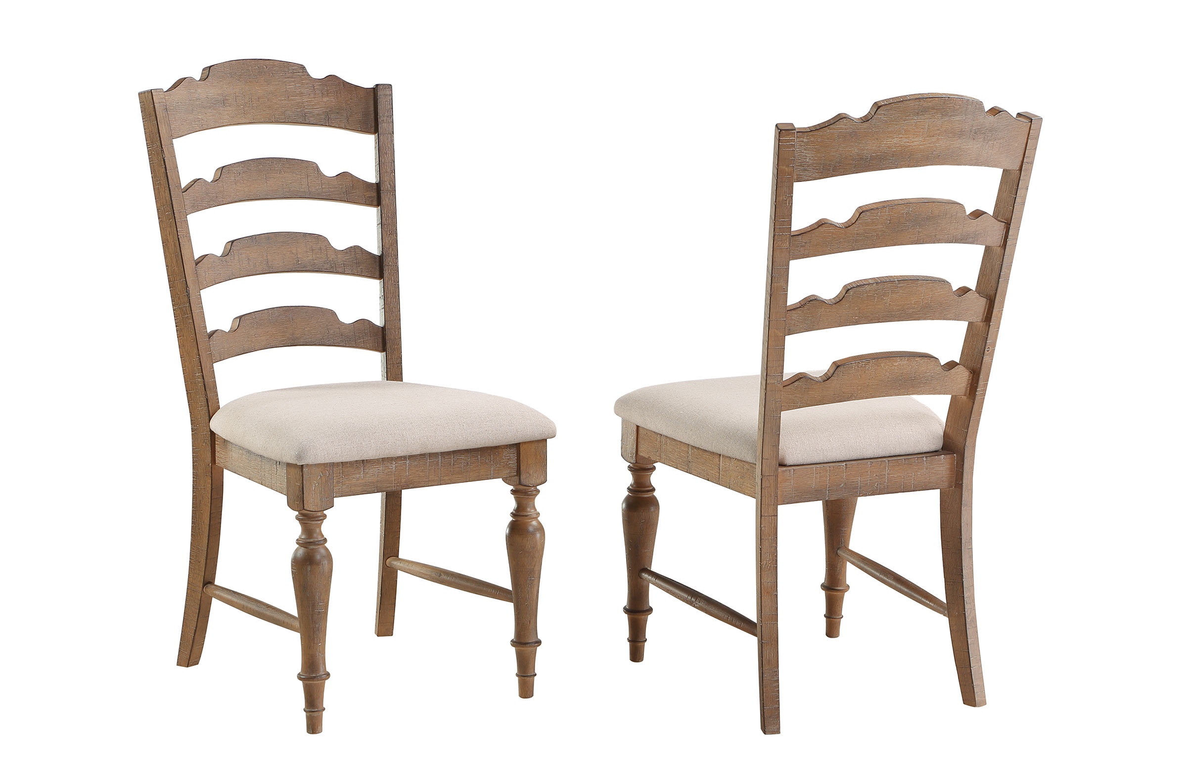 Antique ladder best sale back dining chairs